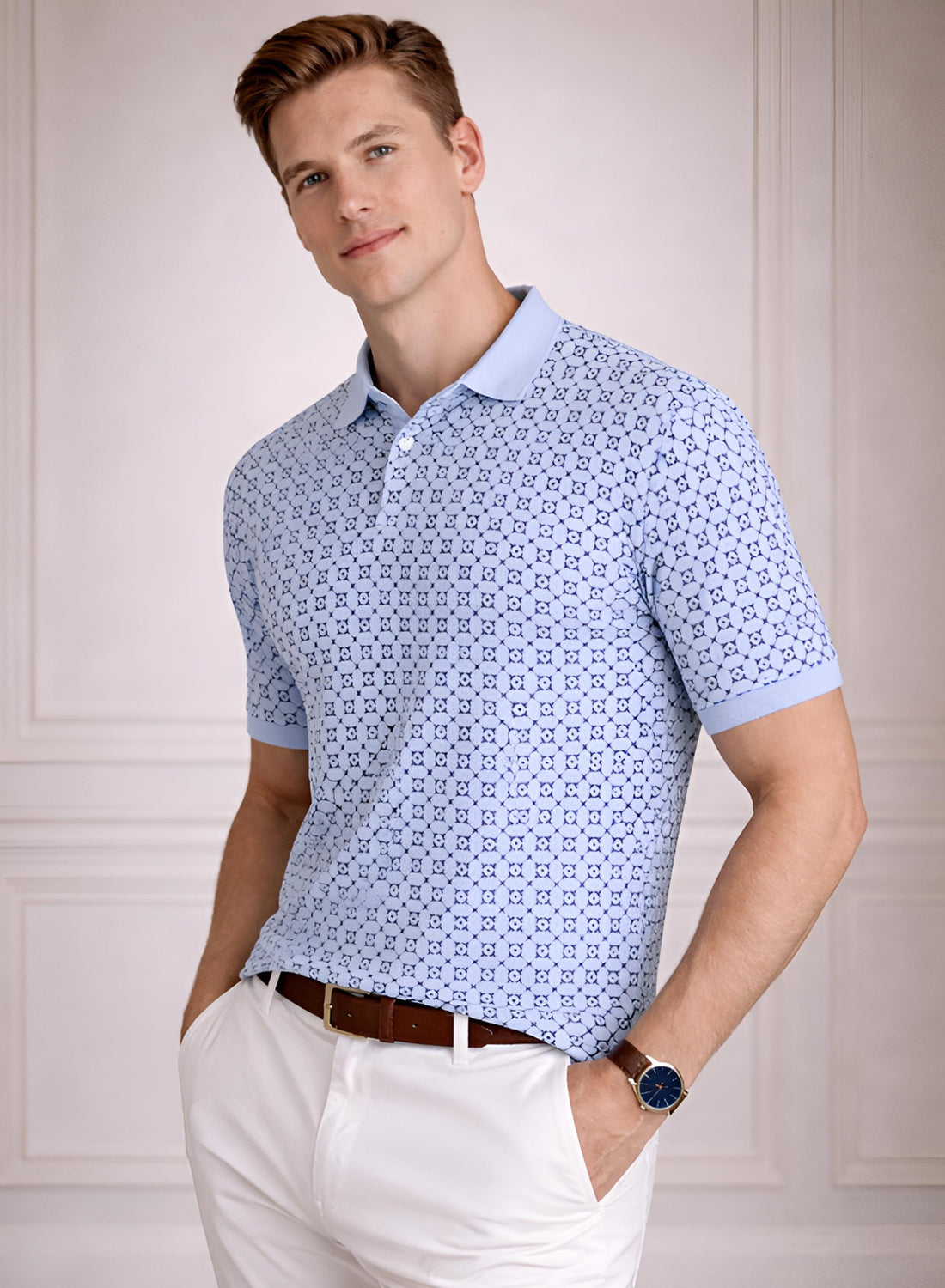 Men Cotton Polo T Shirt