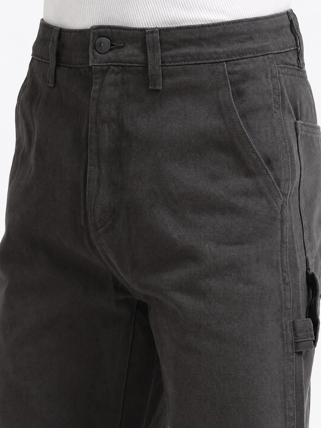 Men Grey Mid Rise Straight Fit Jeans