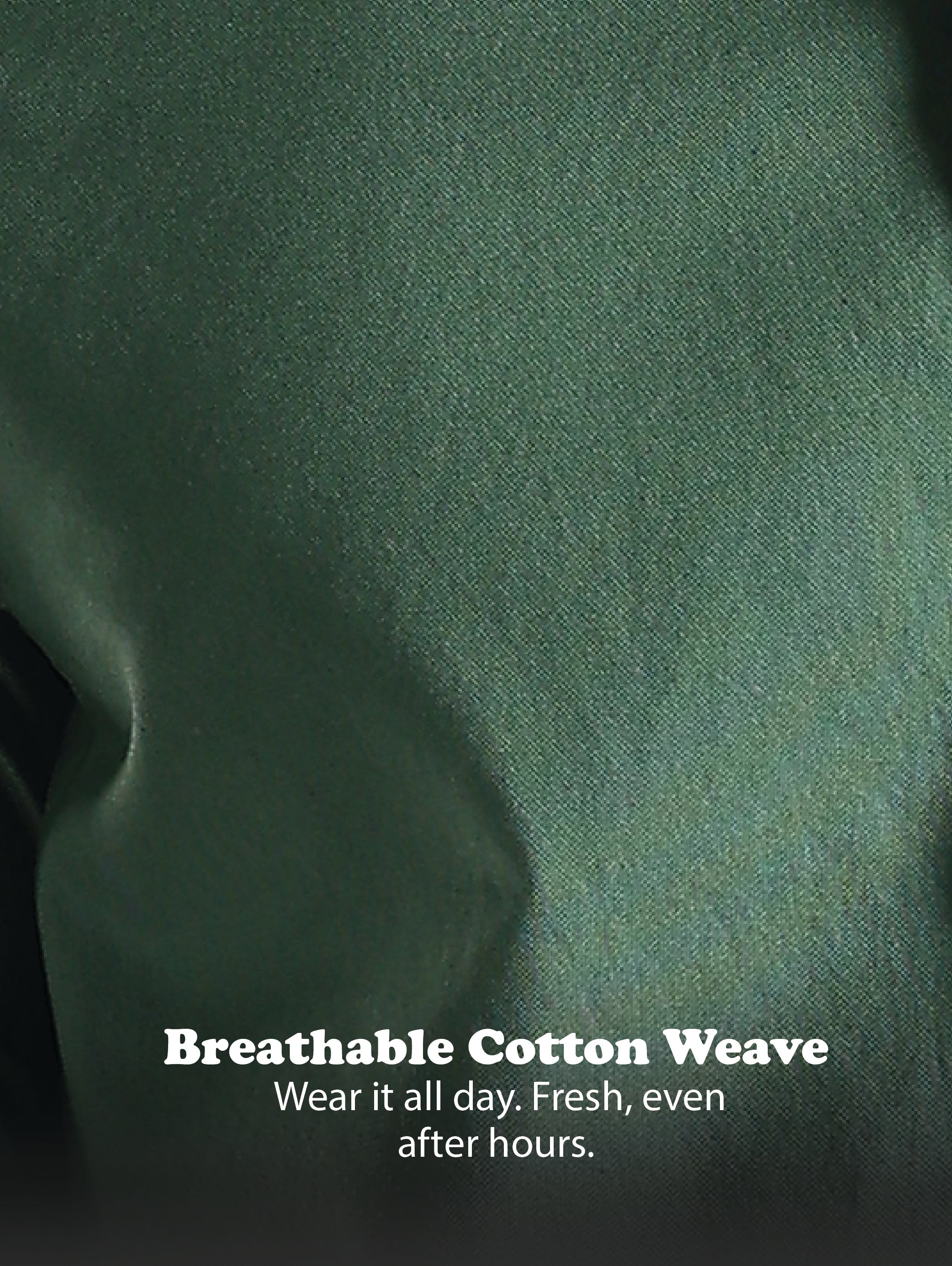 Men Green Oxford Solid Shirt