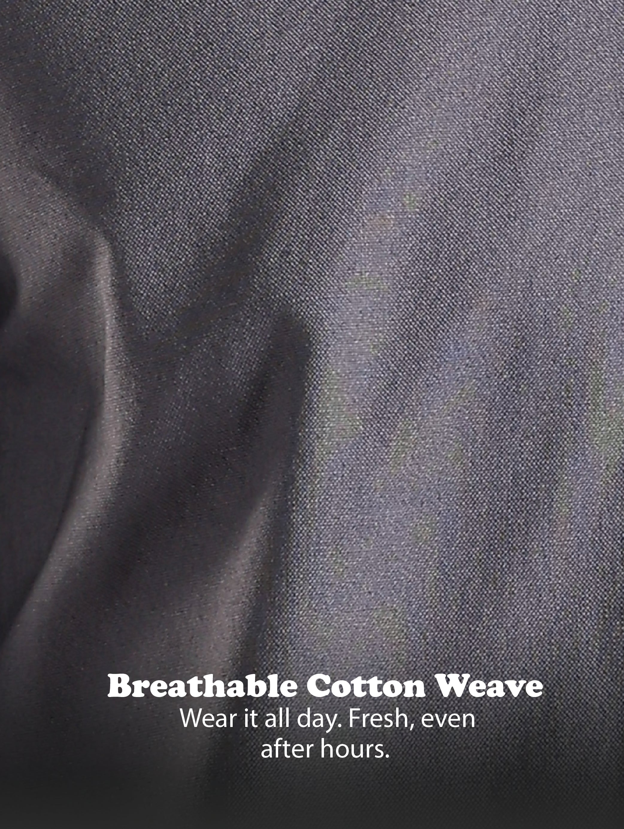 Men Grey Oxford Solid Shirt