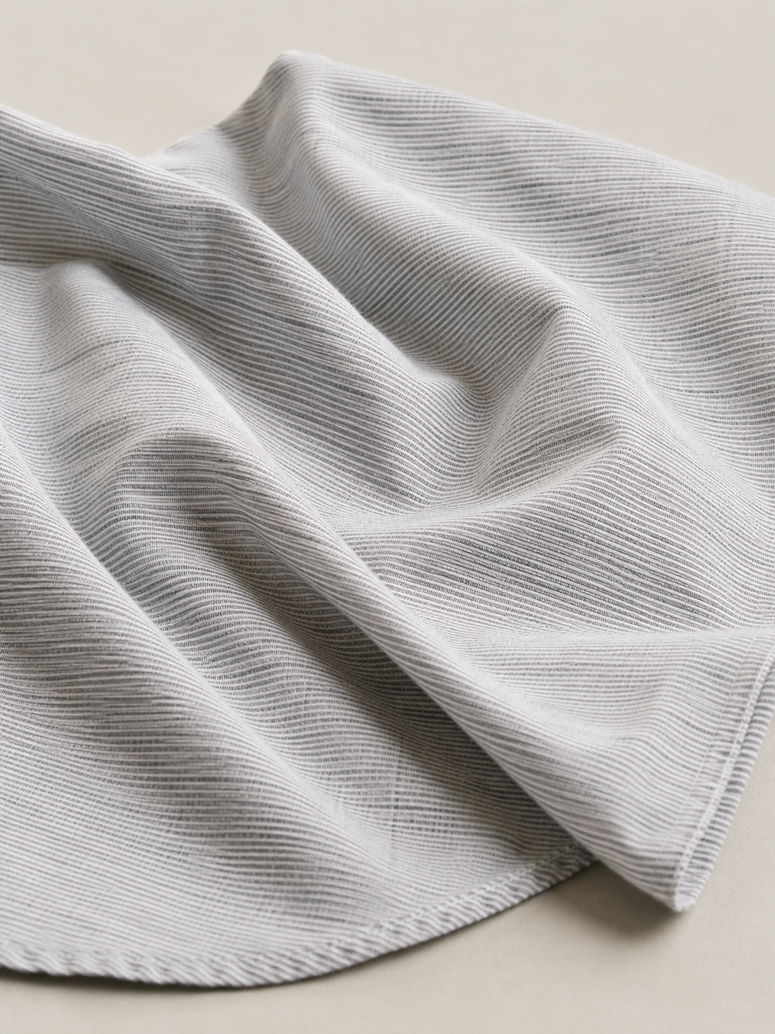 Men Light Grey Micro Stripe Shirt
