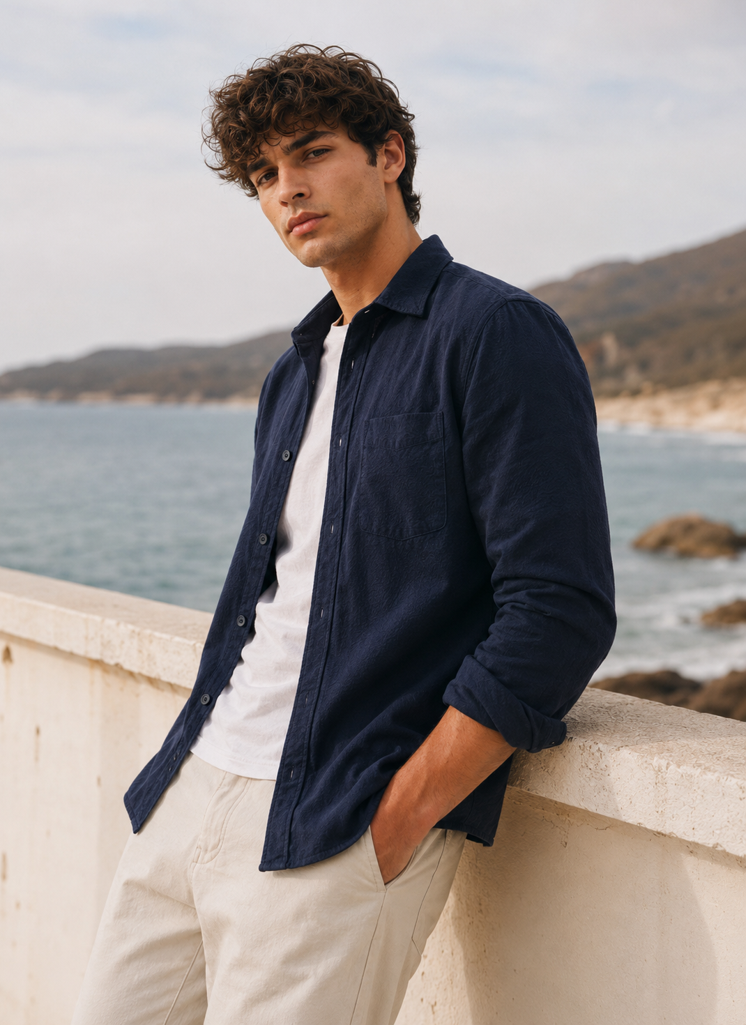 Men Blue Regular Fit Shirt