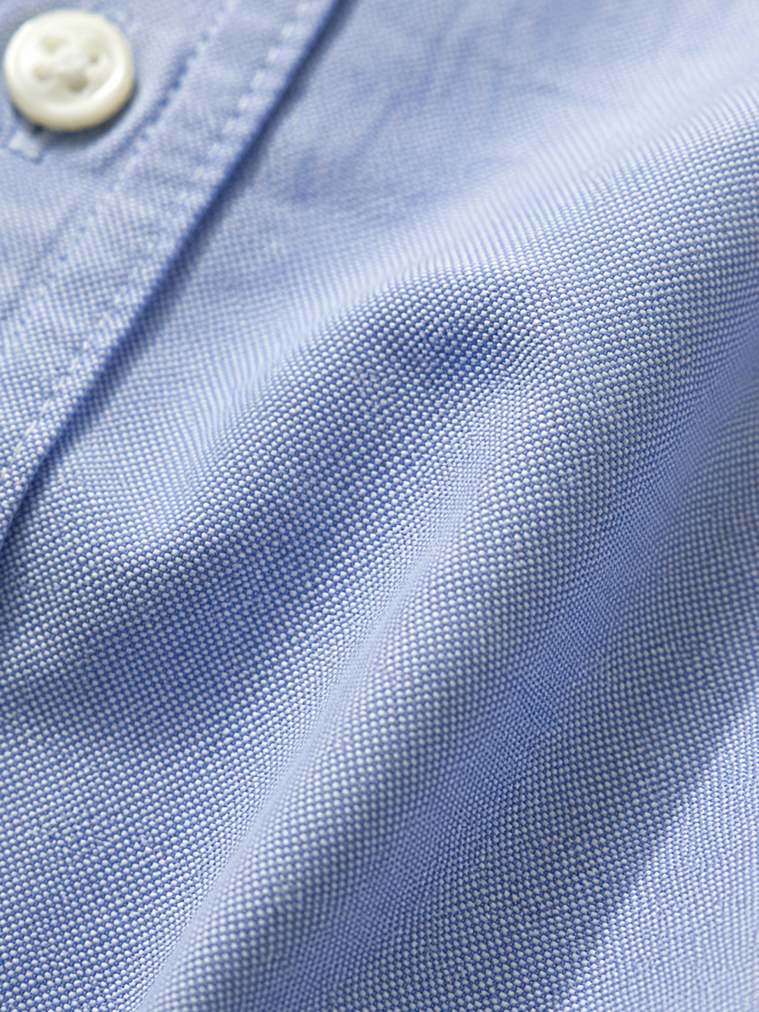 Men Blue Oxford Button Down Shirt