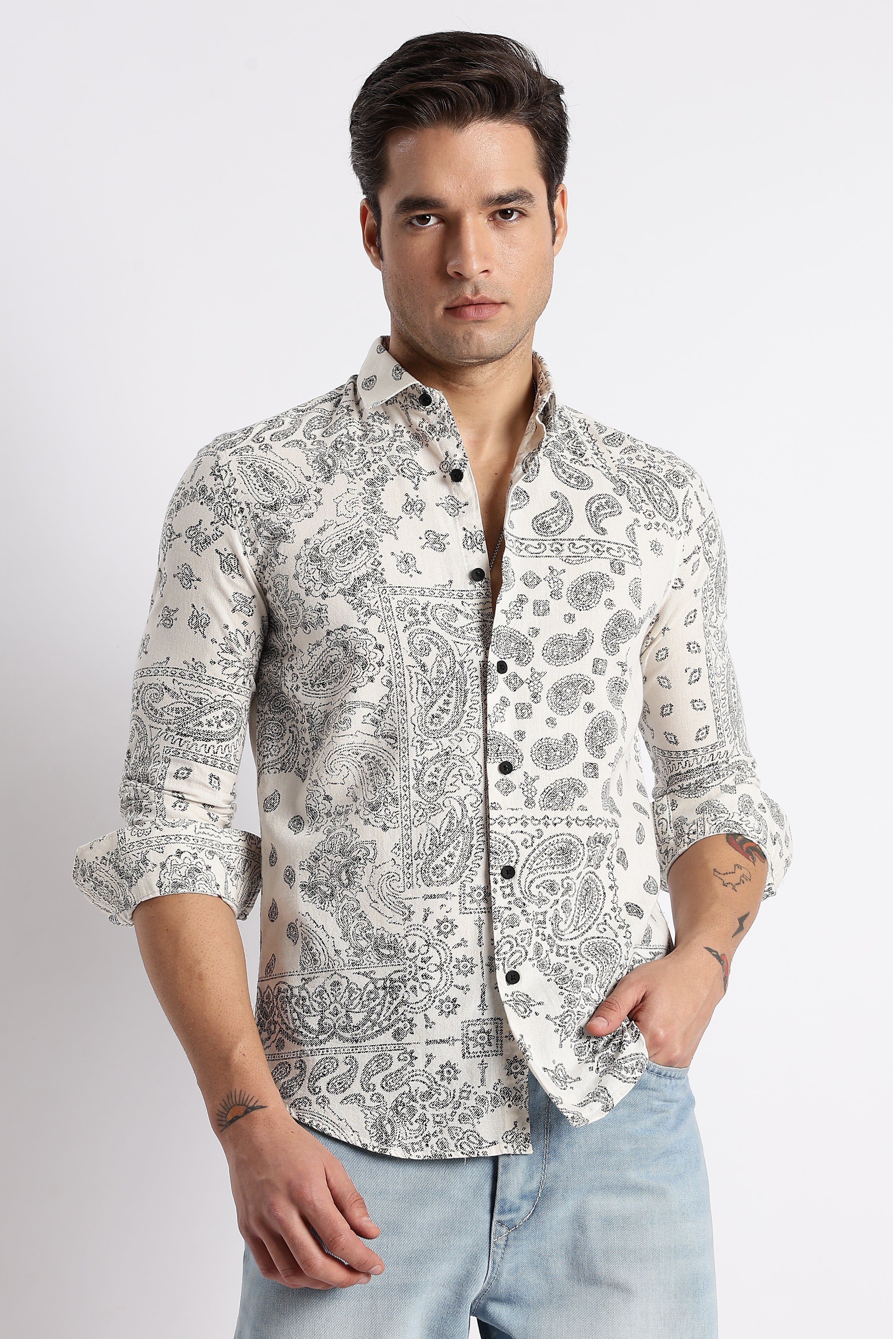 Men Paisley Print Shirt