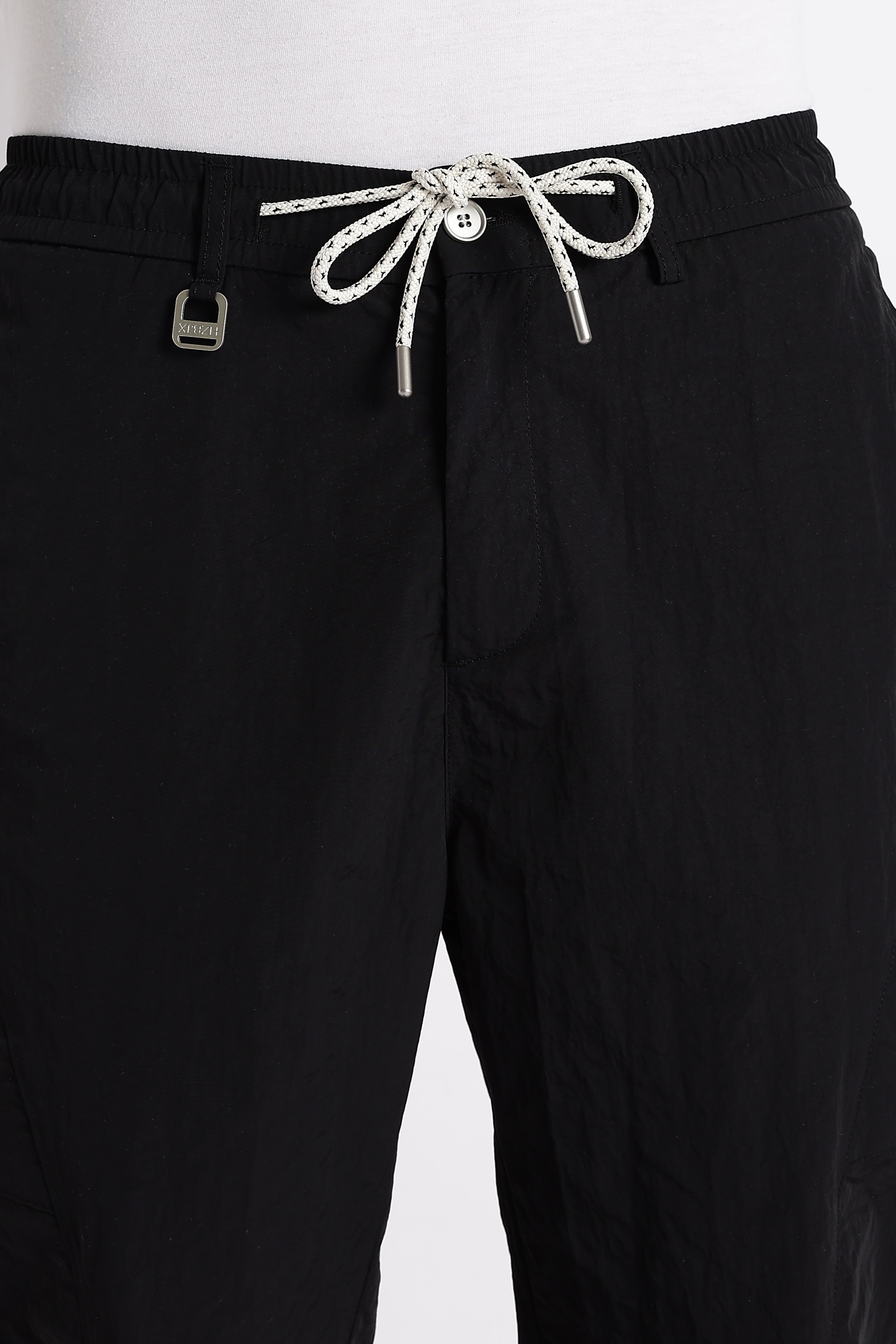 Men Streetwear Utility Drawcord Bottoms
