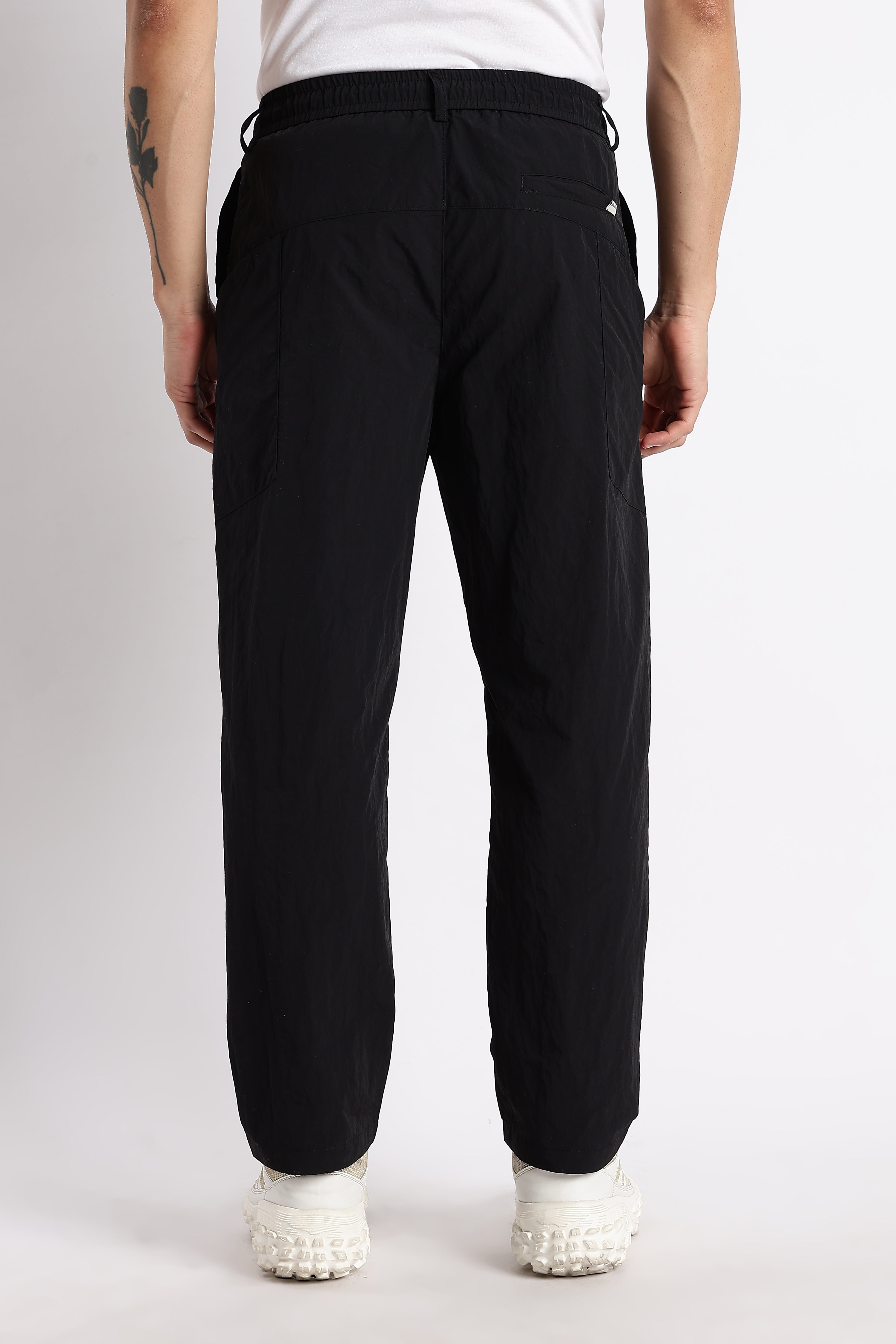 Men Streetwear Utility Drawcord Bottoms