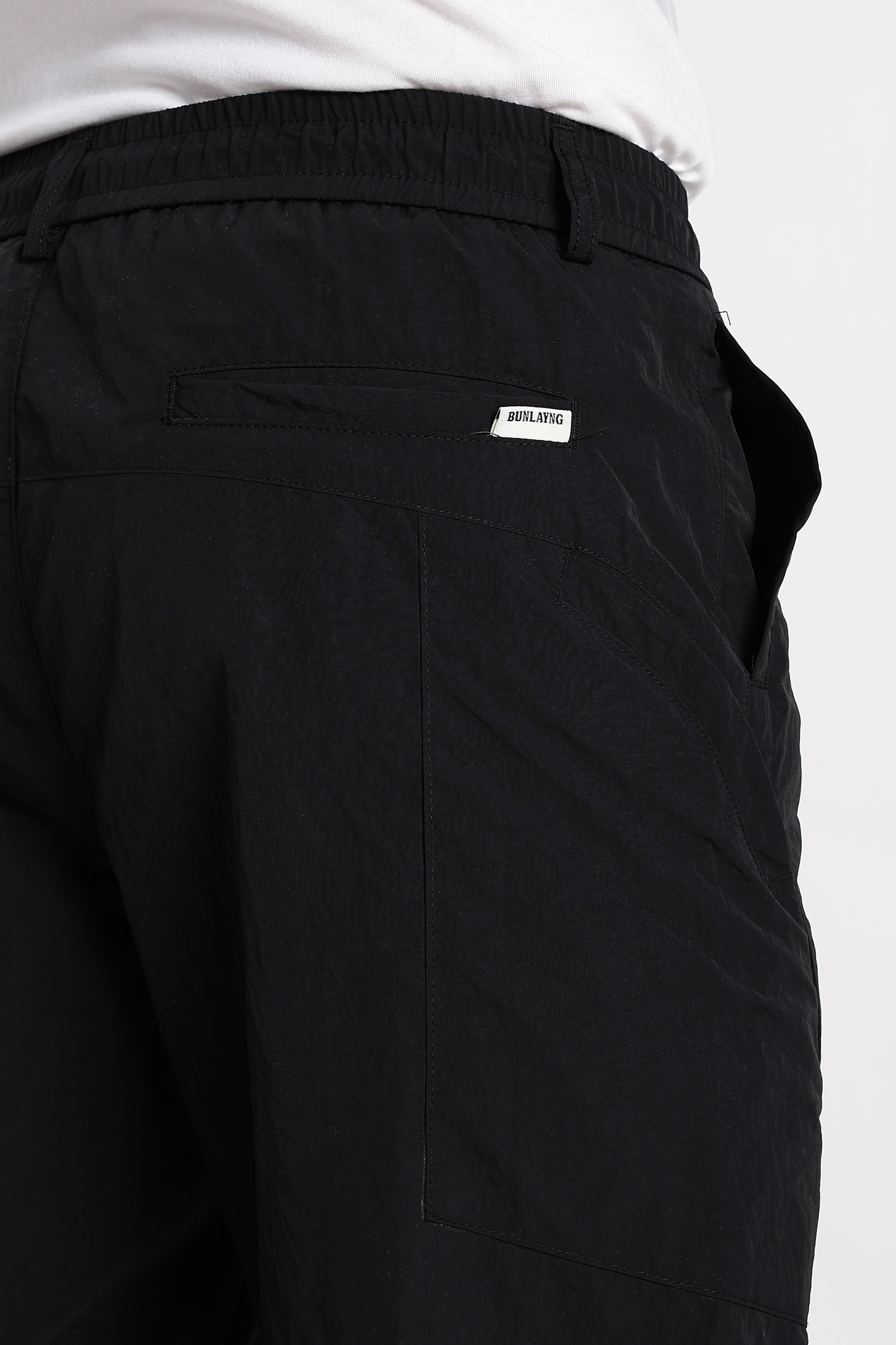 Men Streetwear Utility Drawcord Bottoms