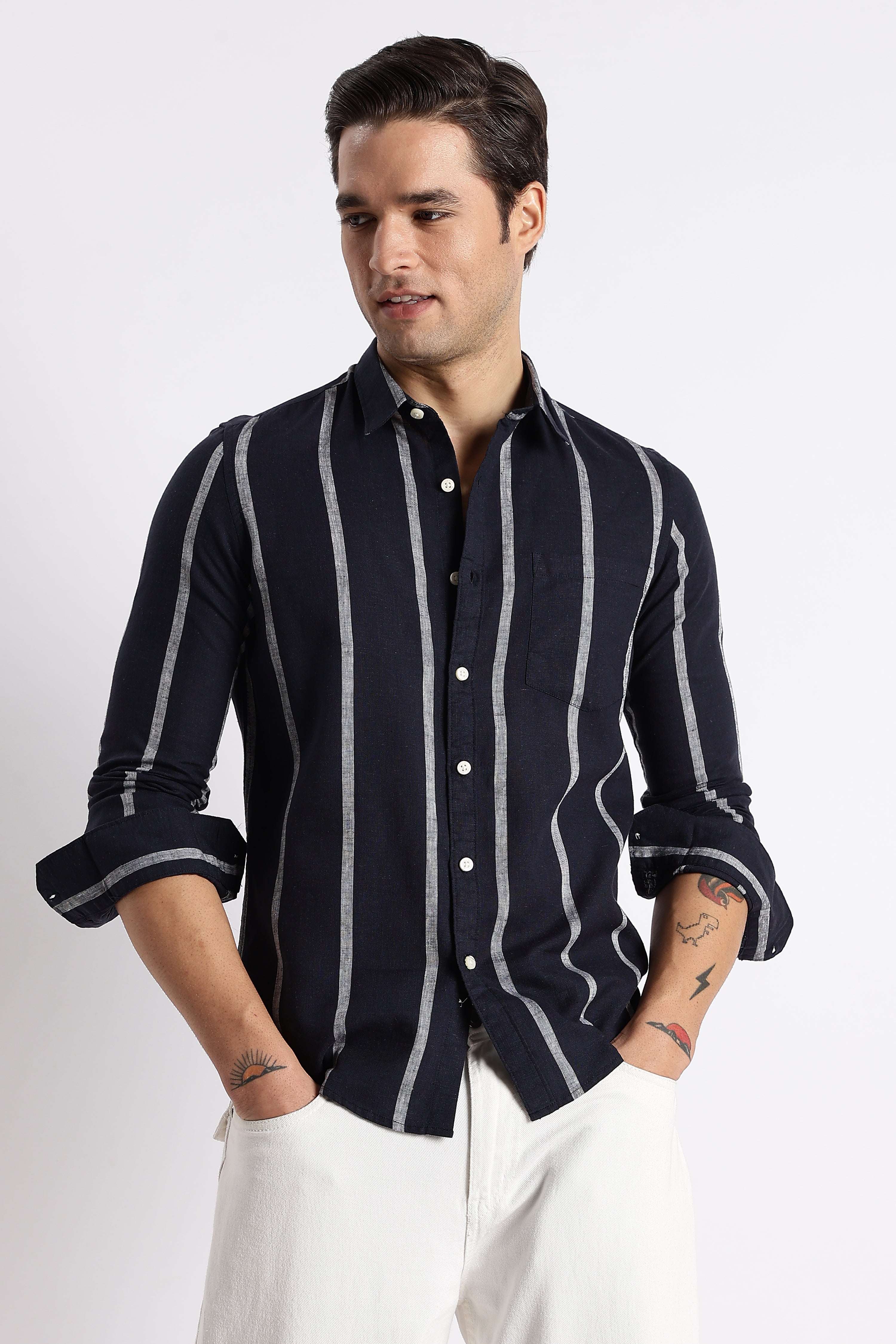 Men Classic Stripe Shirt