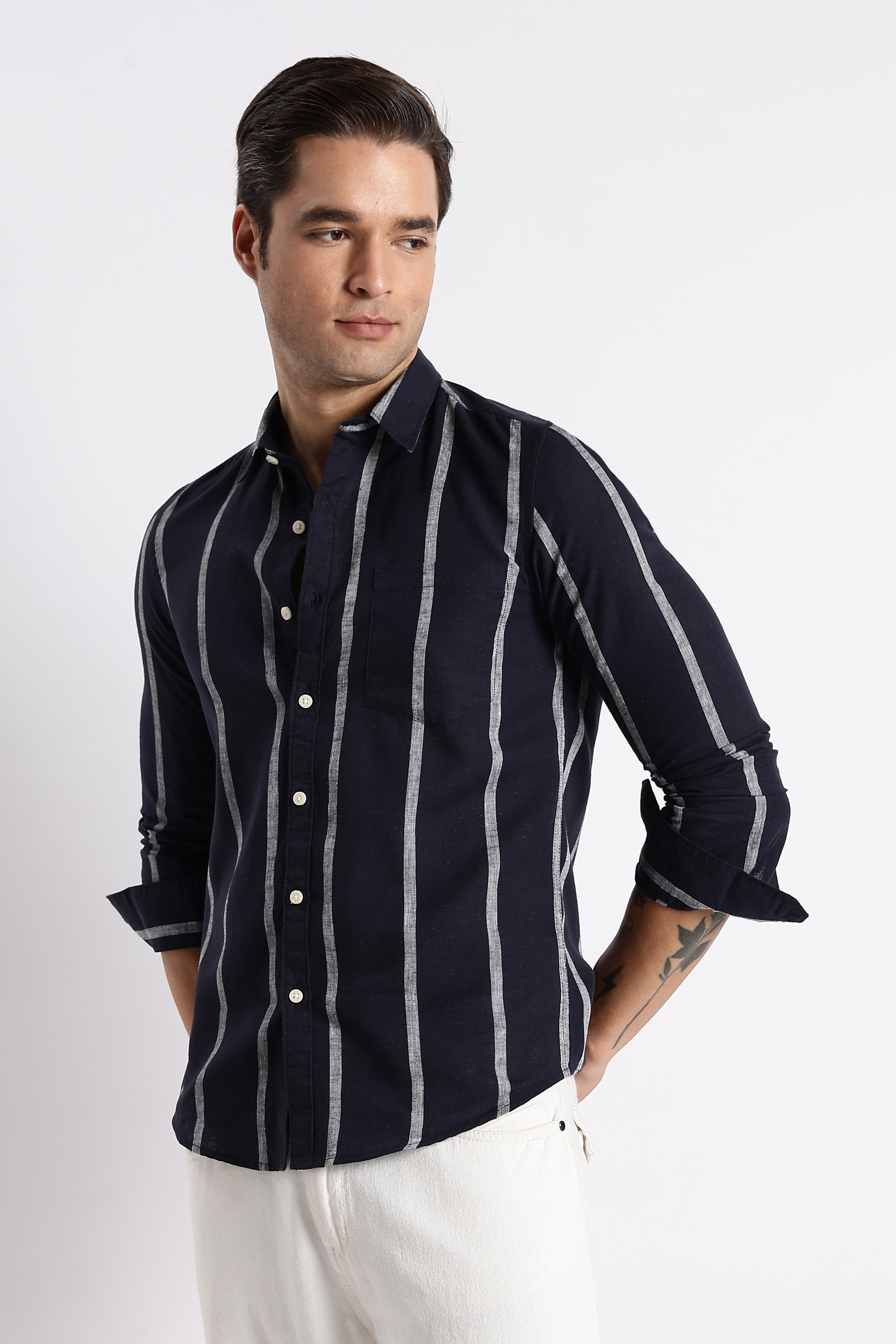 Men Classic Stripe Shirt