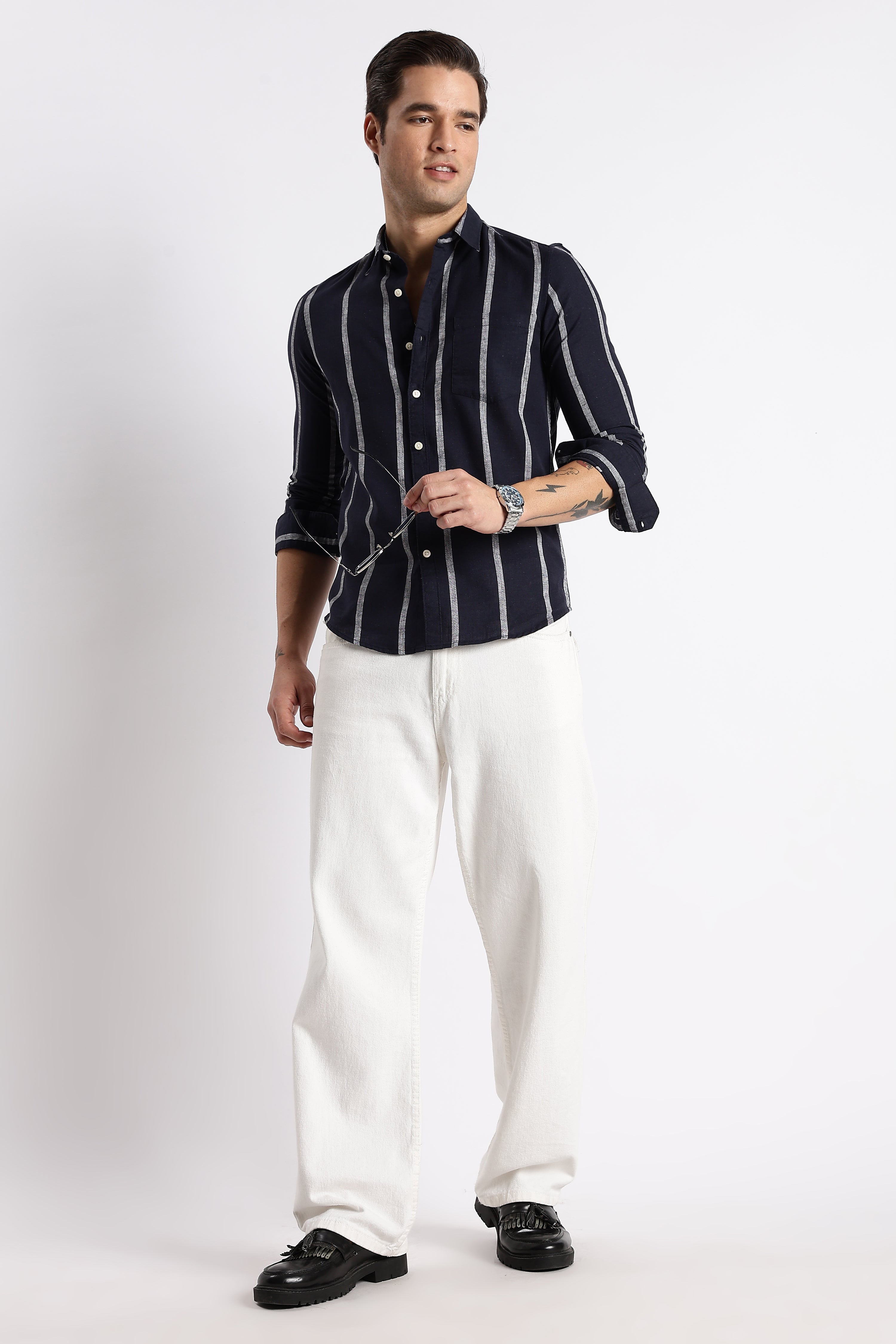 Men Classic Stripe Shirt
