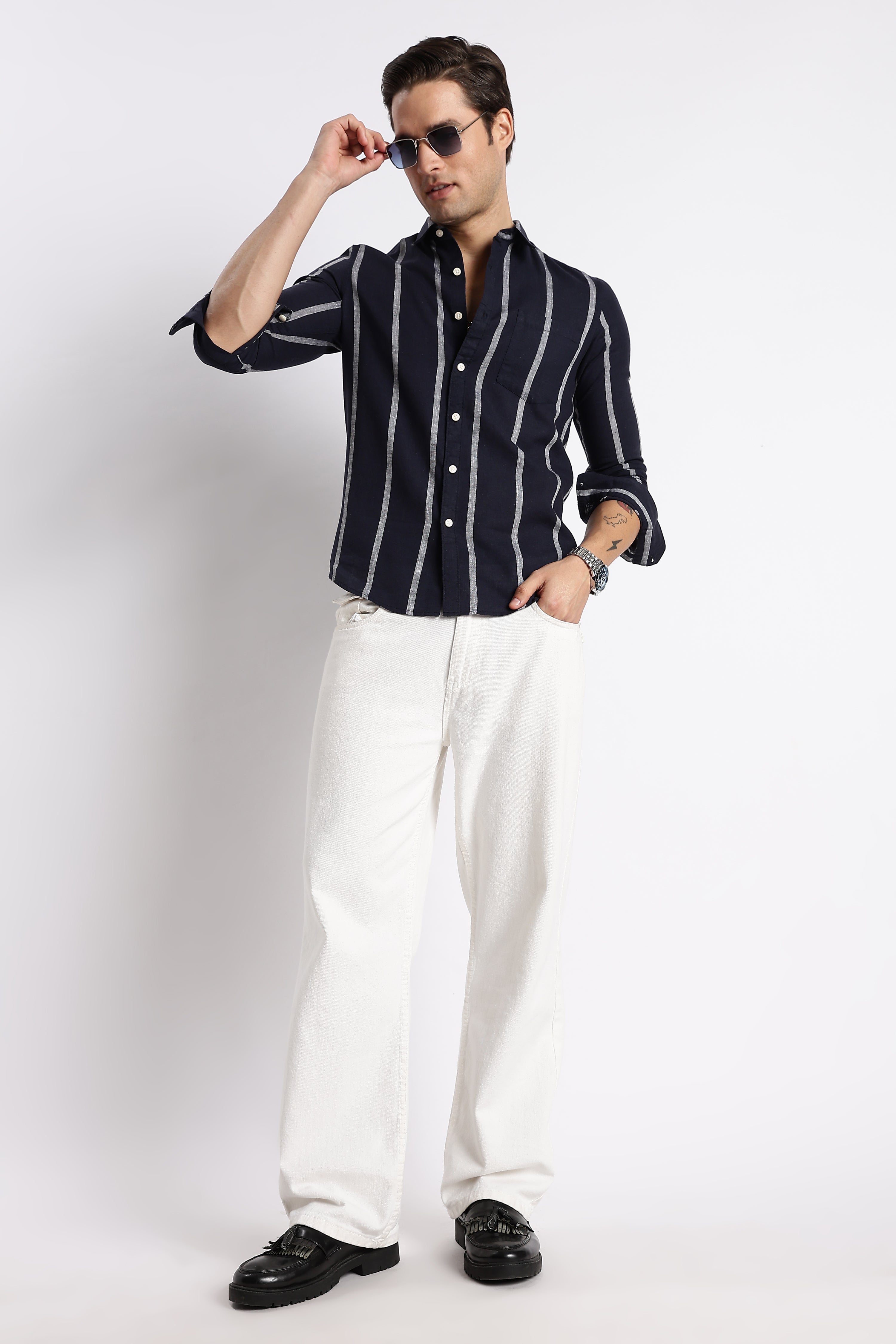 Men Classic Stripe Shirt