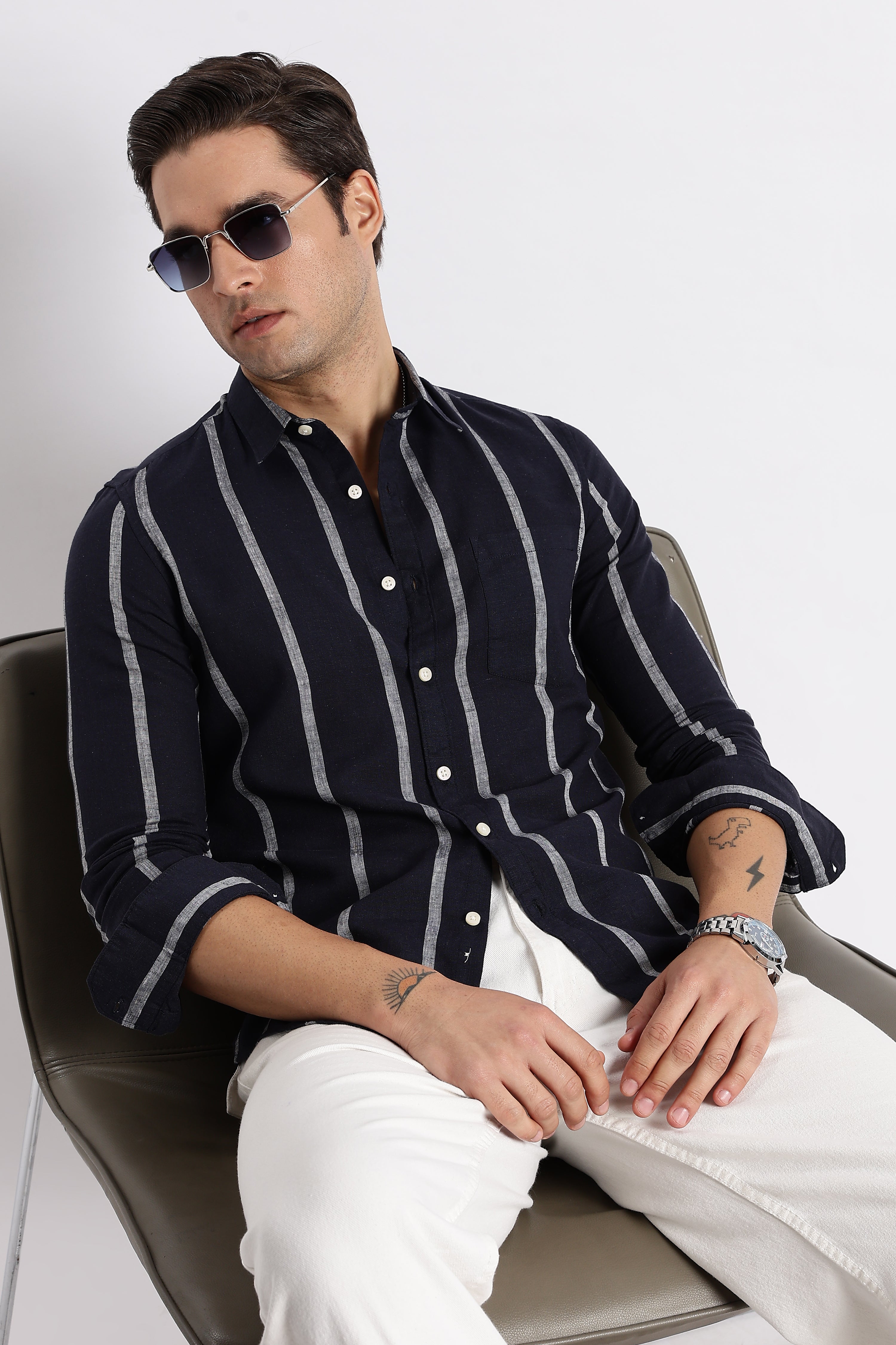 Men Classic Stripe Shirt