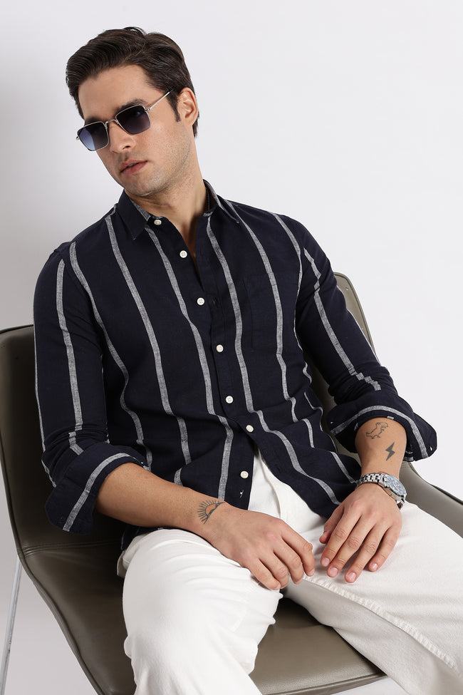 Men Classic Stripe Shirt