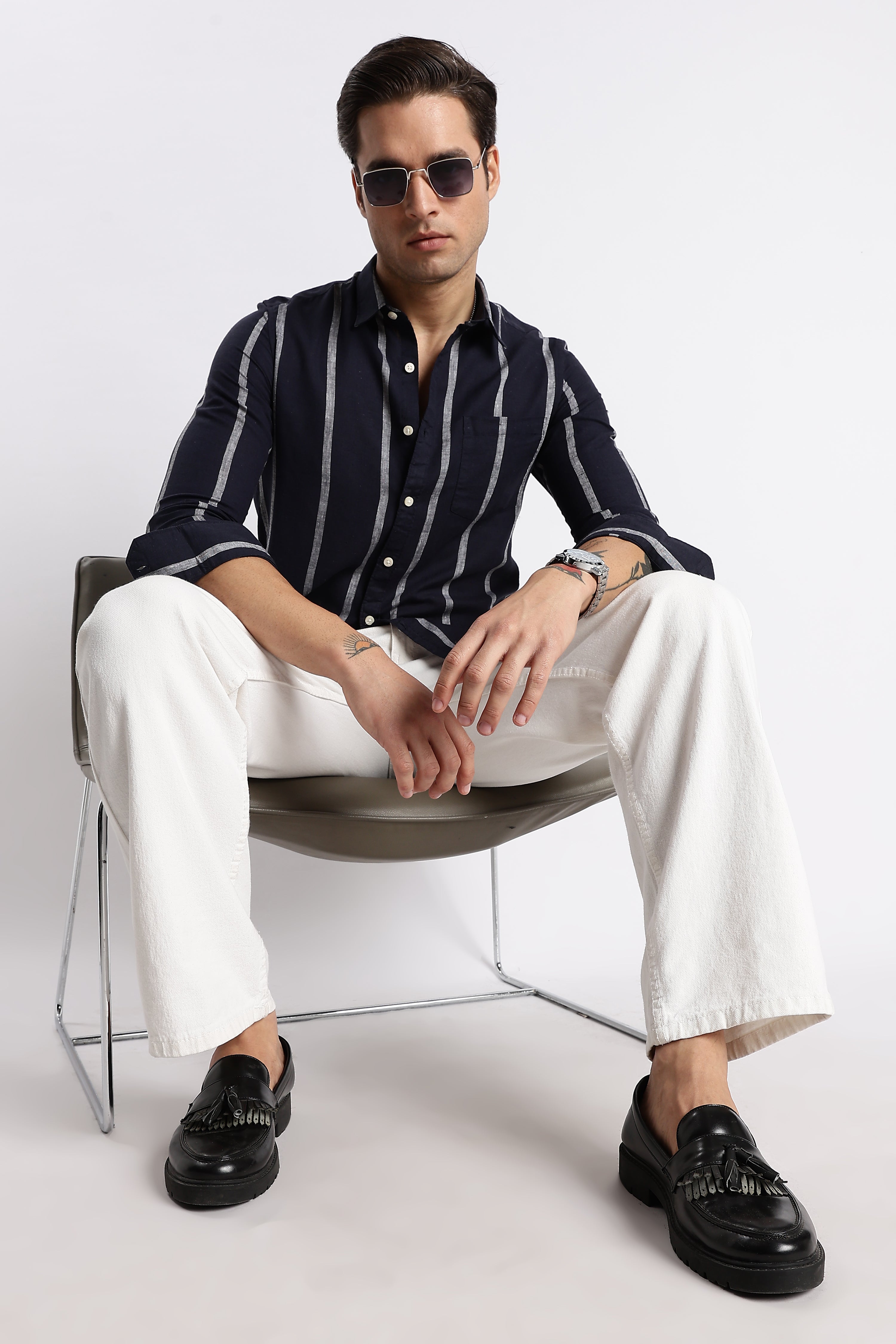 Men Classic Stripe Shirt