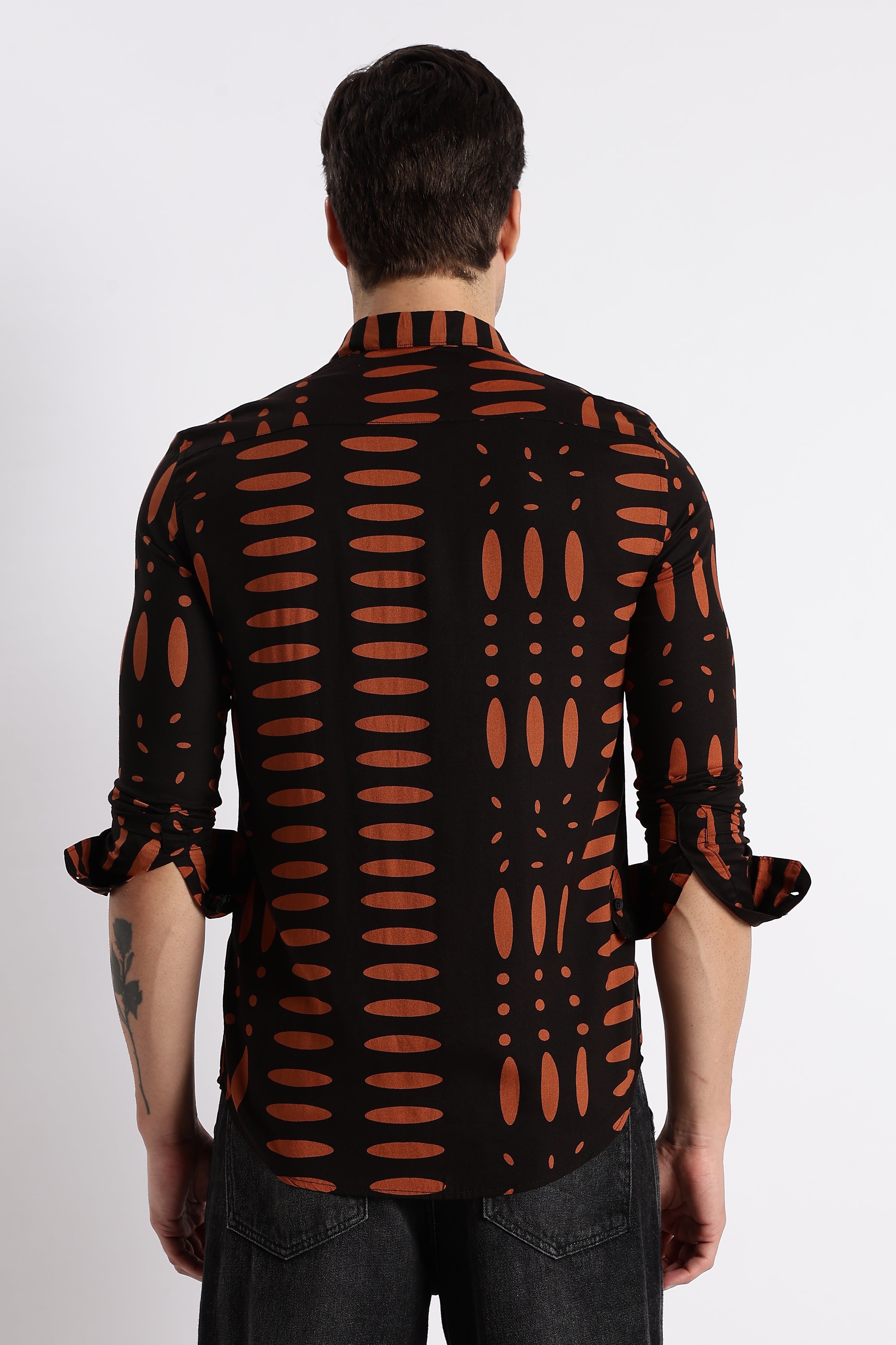Men Midnight Ember Printed Shirt