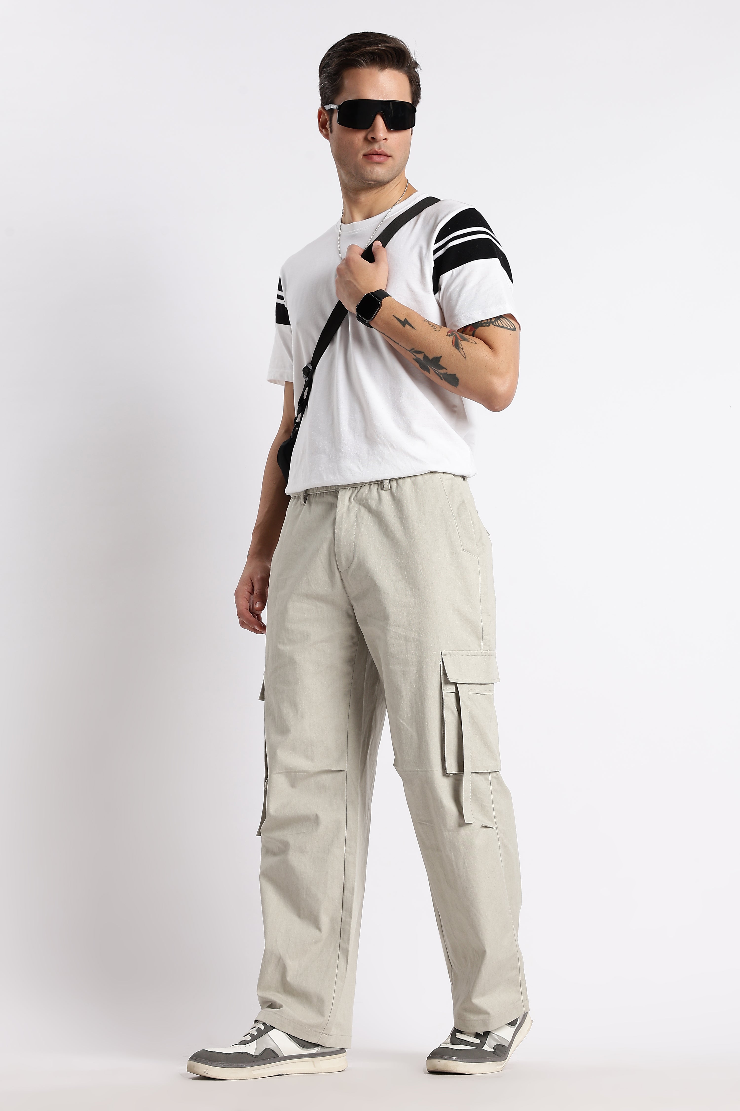 Men Urban Multi-Pocket Utility Bottoms