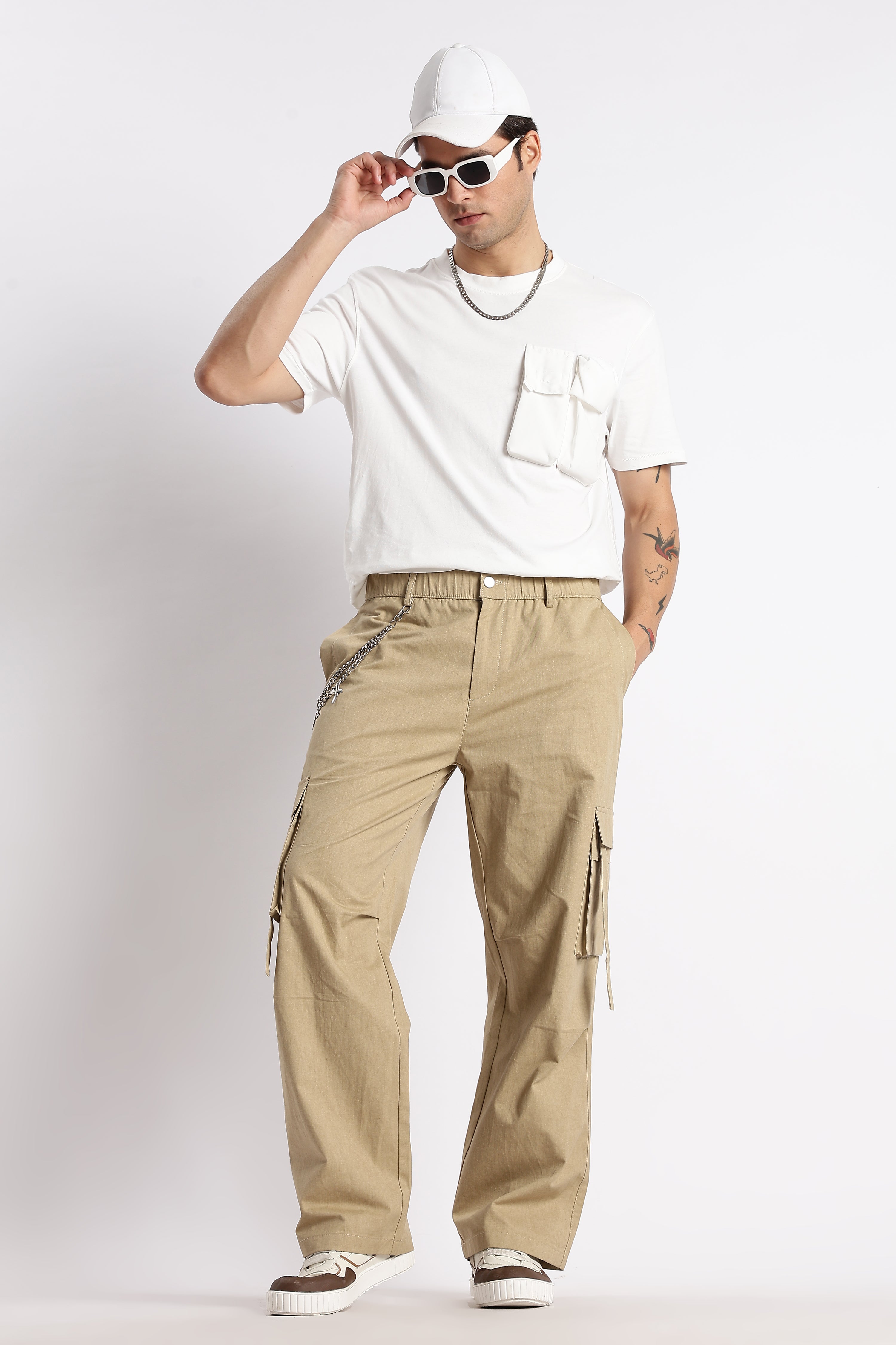 Men Urban Multi-Pocket Utility Bottoms