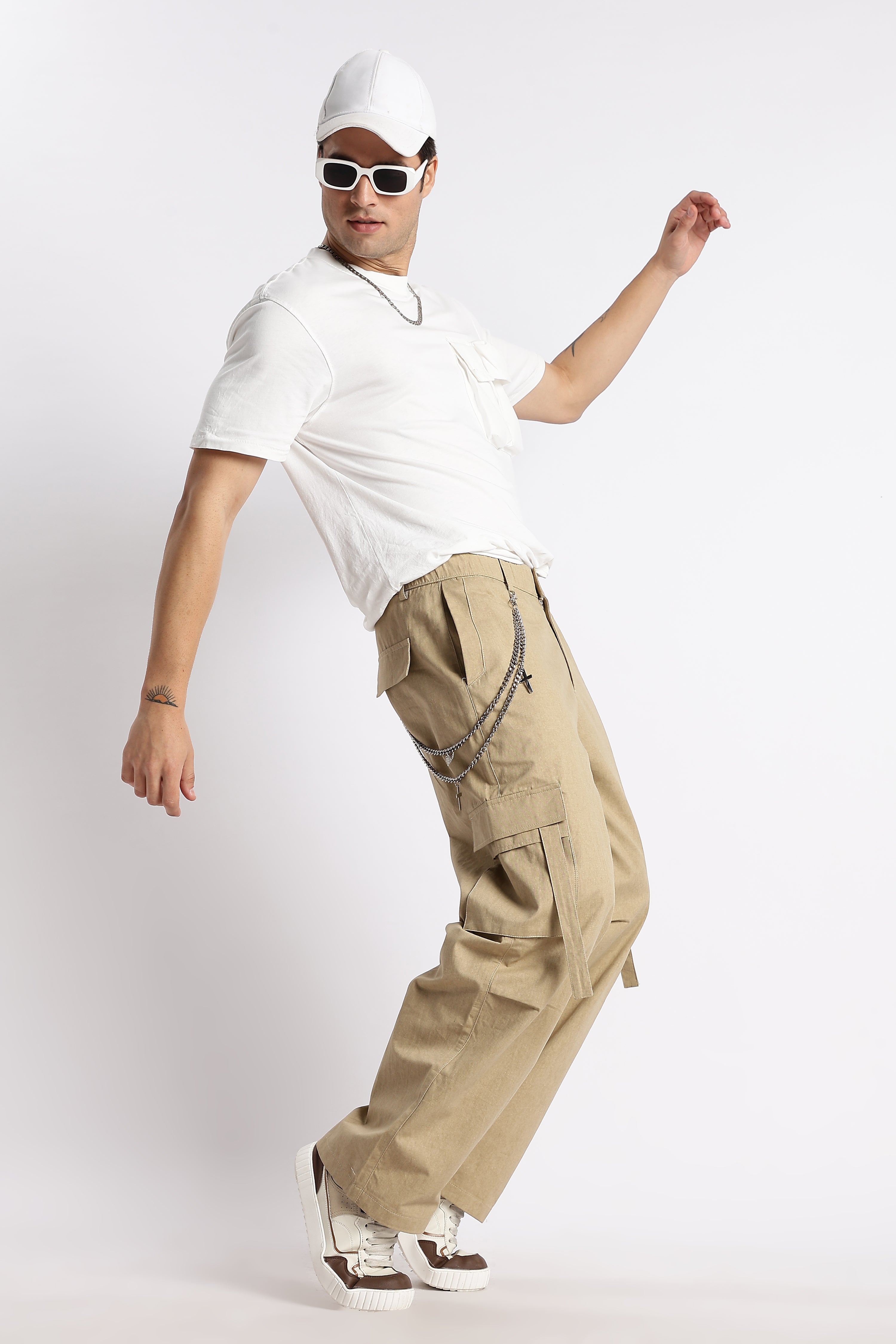 Men Urban Multi-Pocket Utility Bottoms