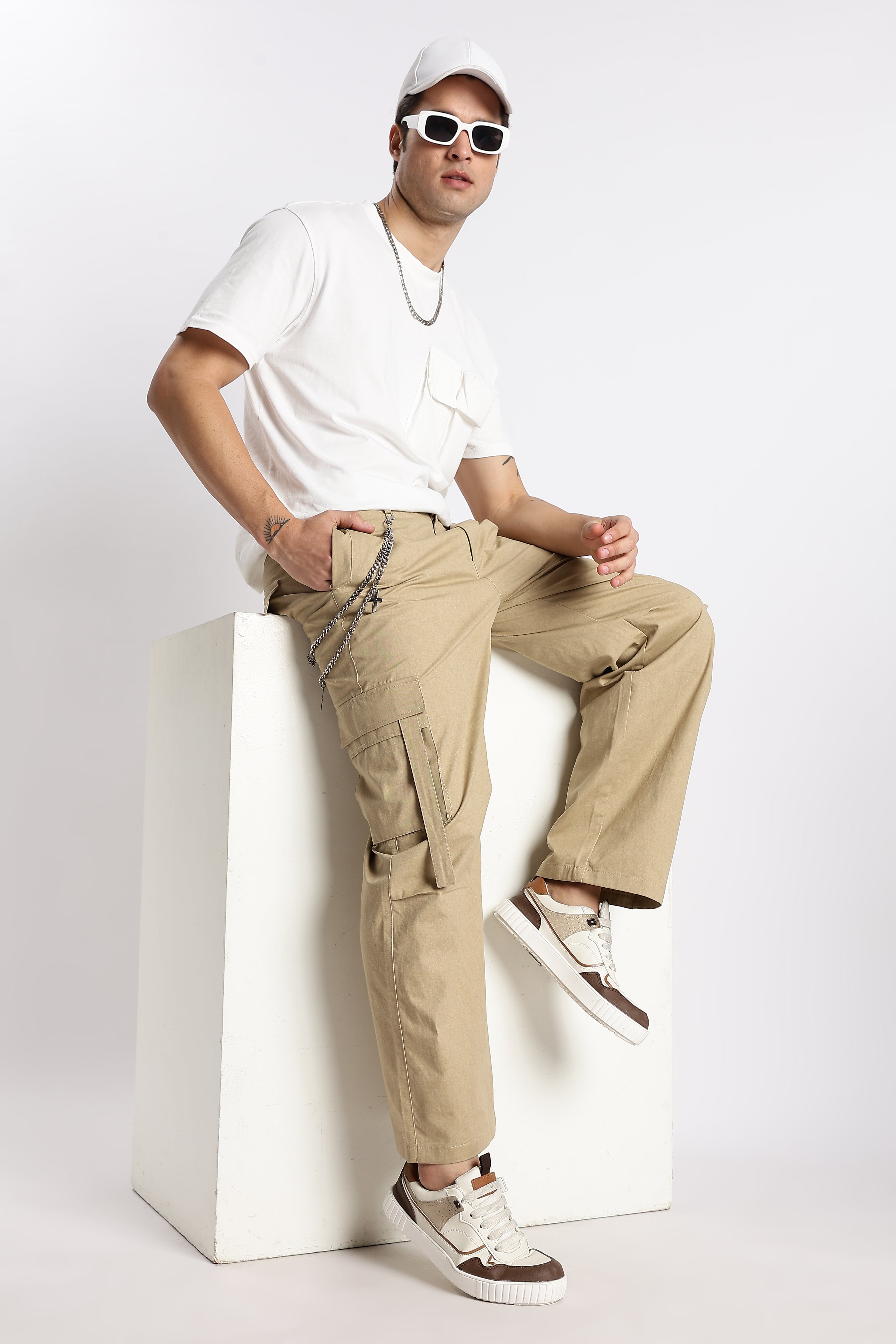 Men Urban Multi-Pocket Utility Bottoms
