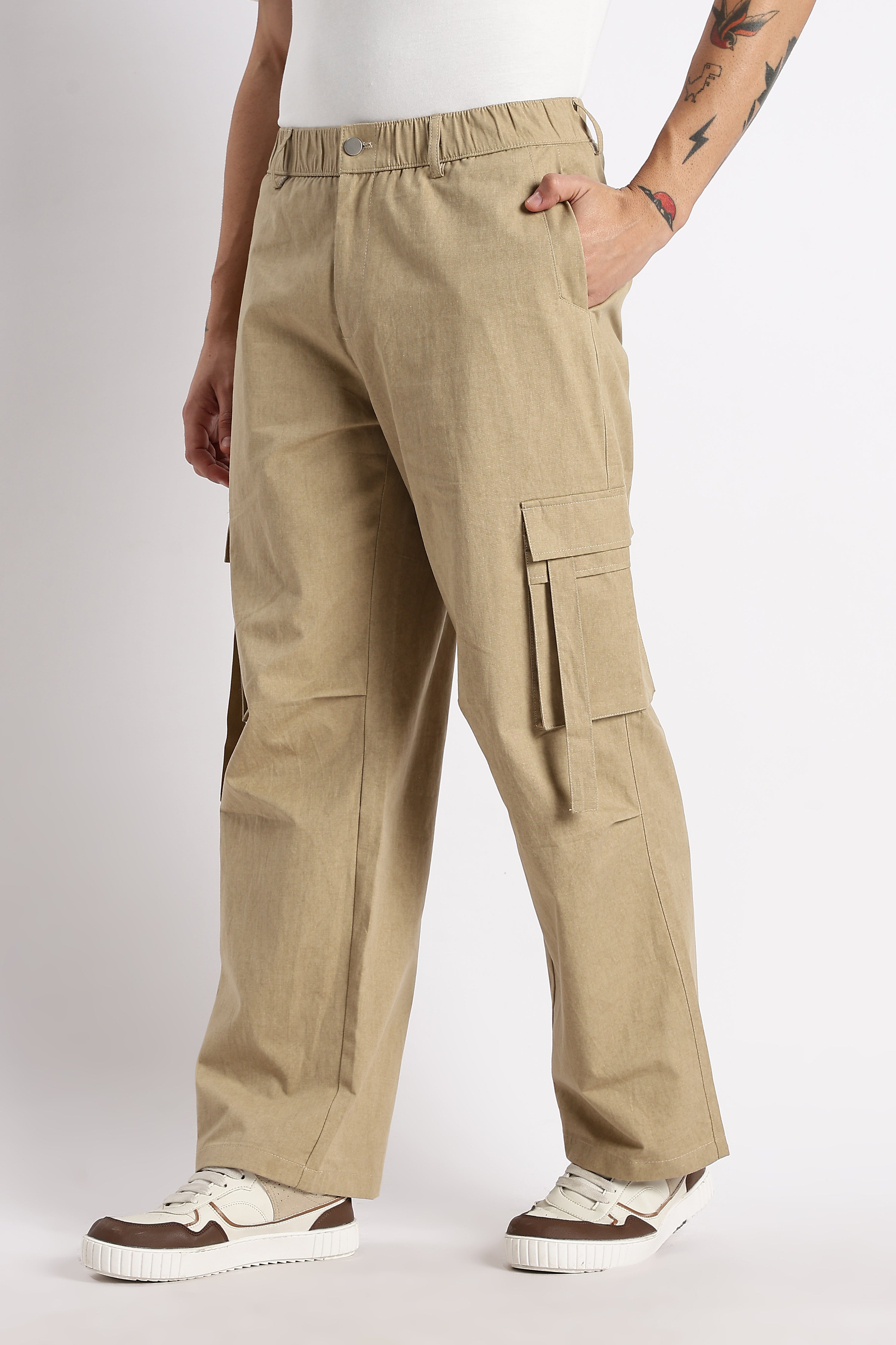 Men Urban Multi-Pocket Utility Bottoms