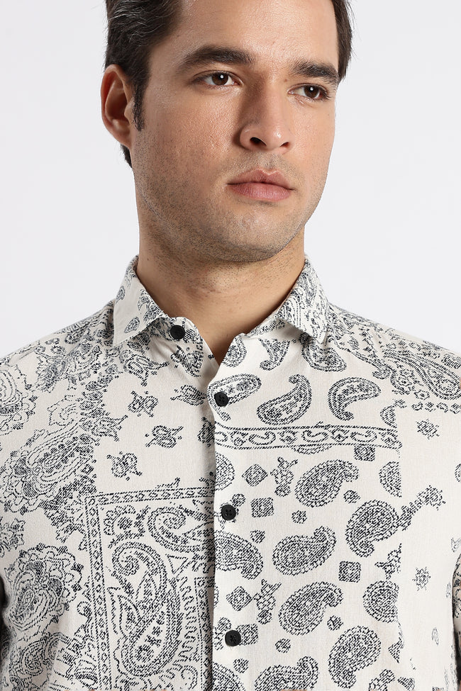 Men Paisley Print Shirt