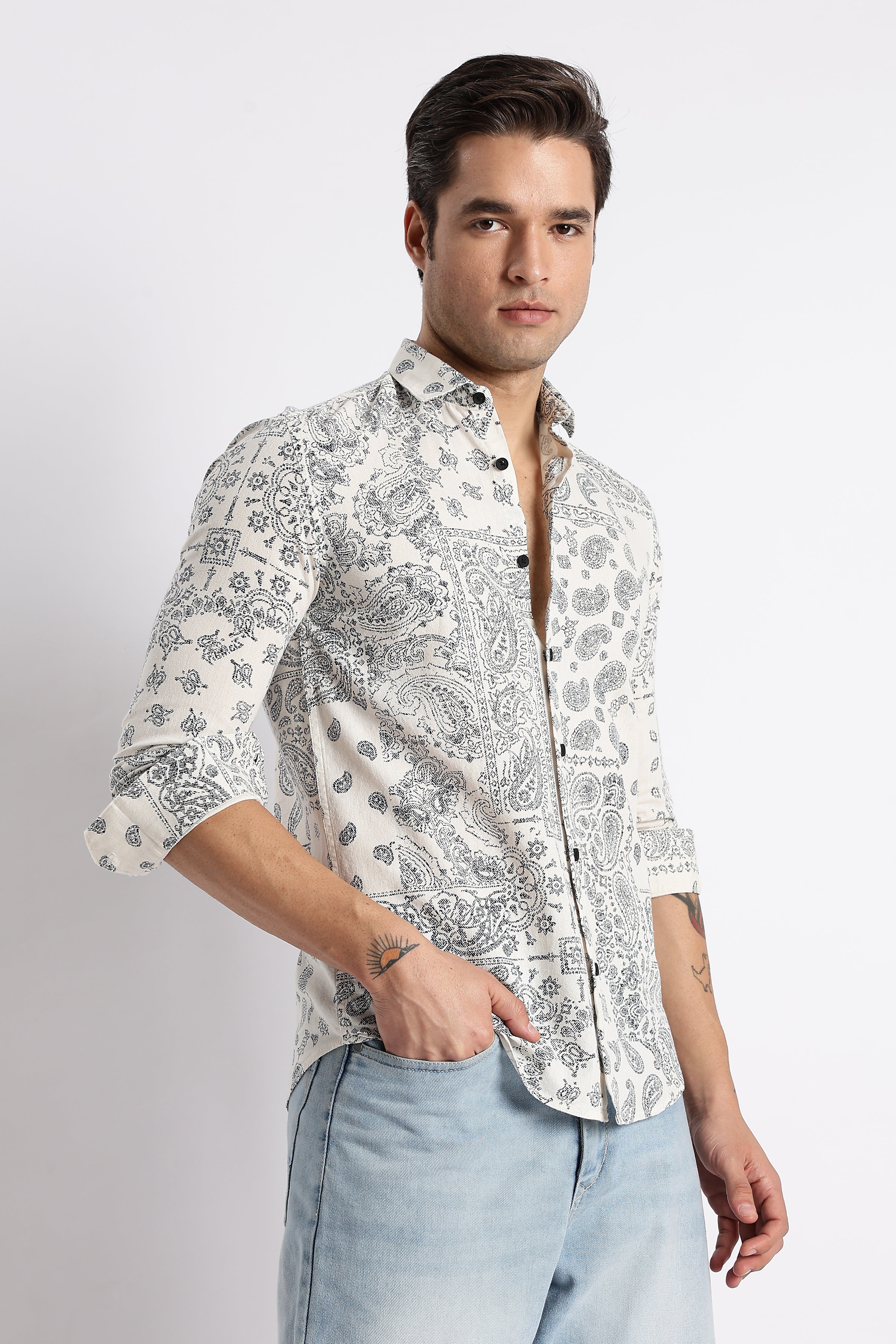 Men Paisley Print Shirt