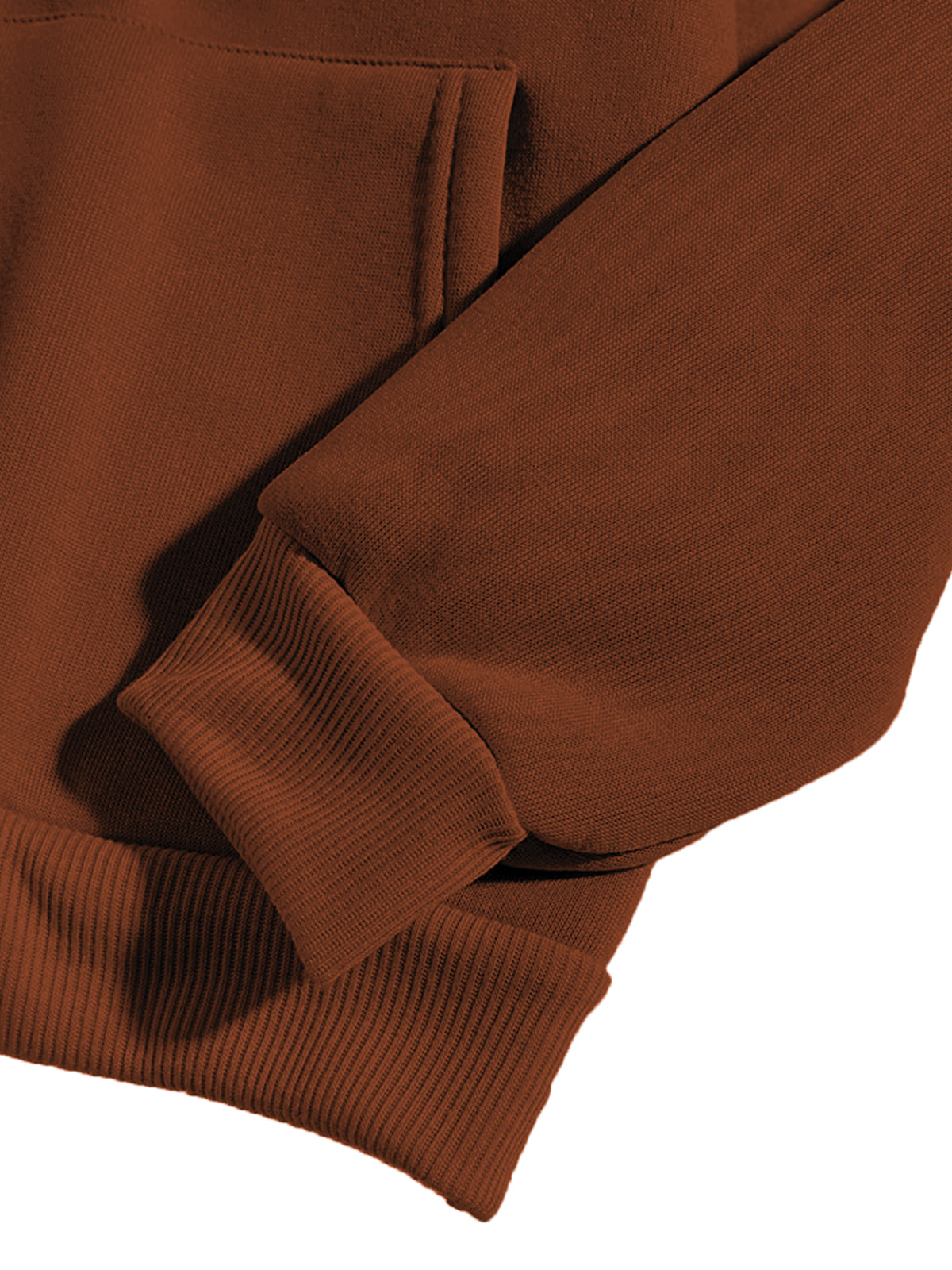 Men Brown Printed Hoodie