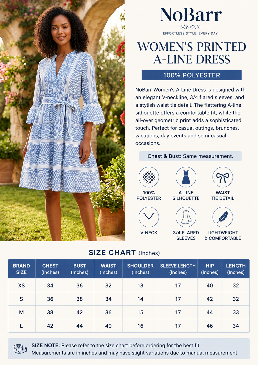 Women Blue A-Line Dress