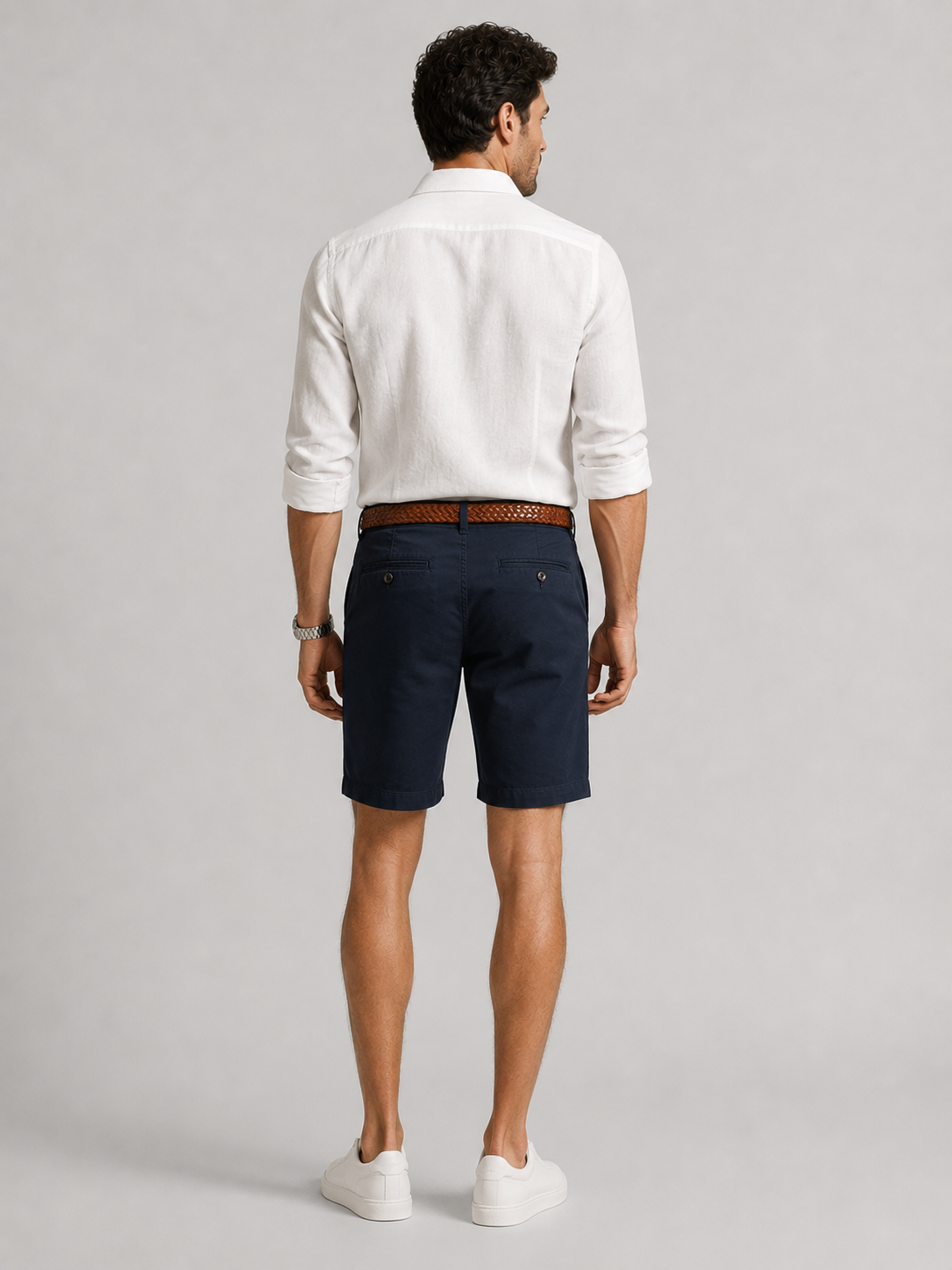 Men Navy Everyday Smart Shorts