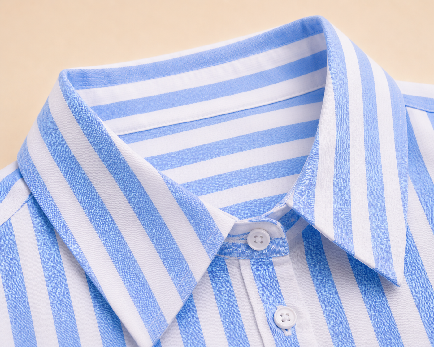 Women Blue Stripe Boxy Shirt