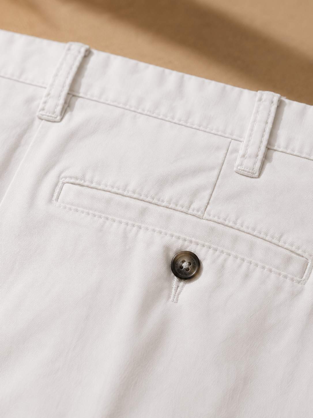 Men White Everyday Smart Shorts