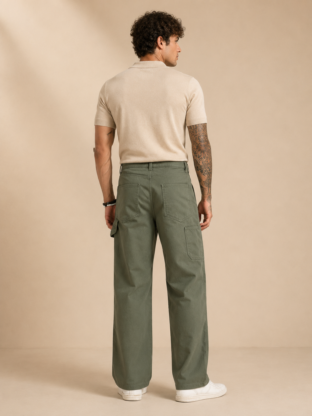 Men Green Mid Rise Straight Fit Jeans