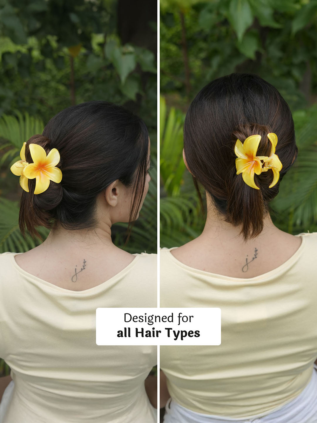 Gold Hair Claw Clips With Free Pouch Set Of 3
