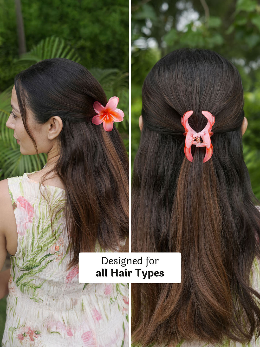 Multi Hair Claw Clips With Free Pouch Set Of 3