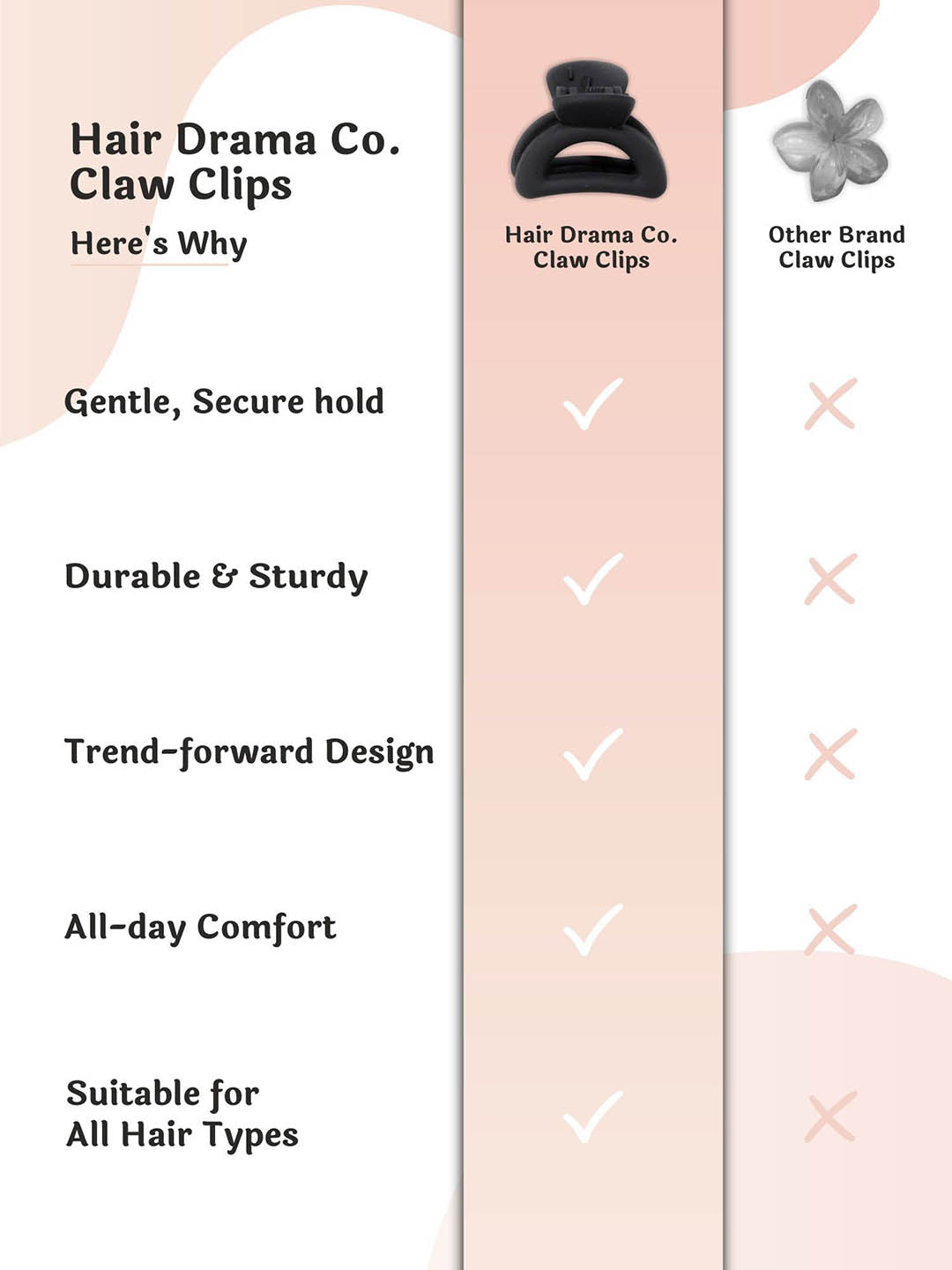 Mini Claw Clip Set Of 5