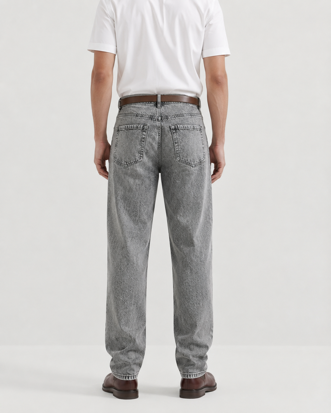 Men Light grey Baggy Jeans