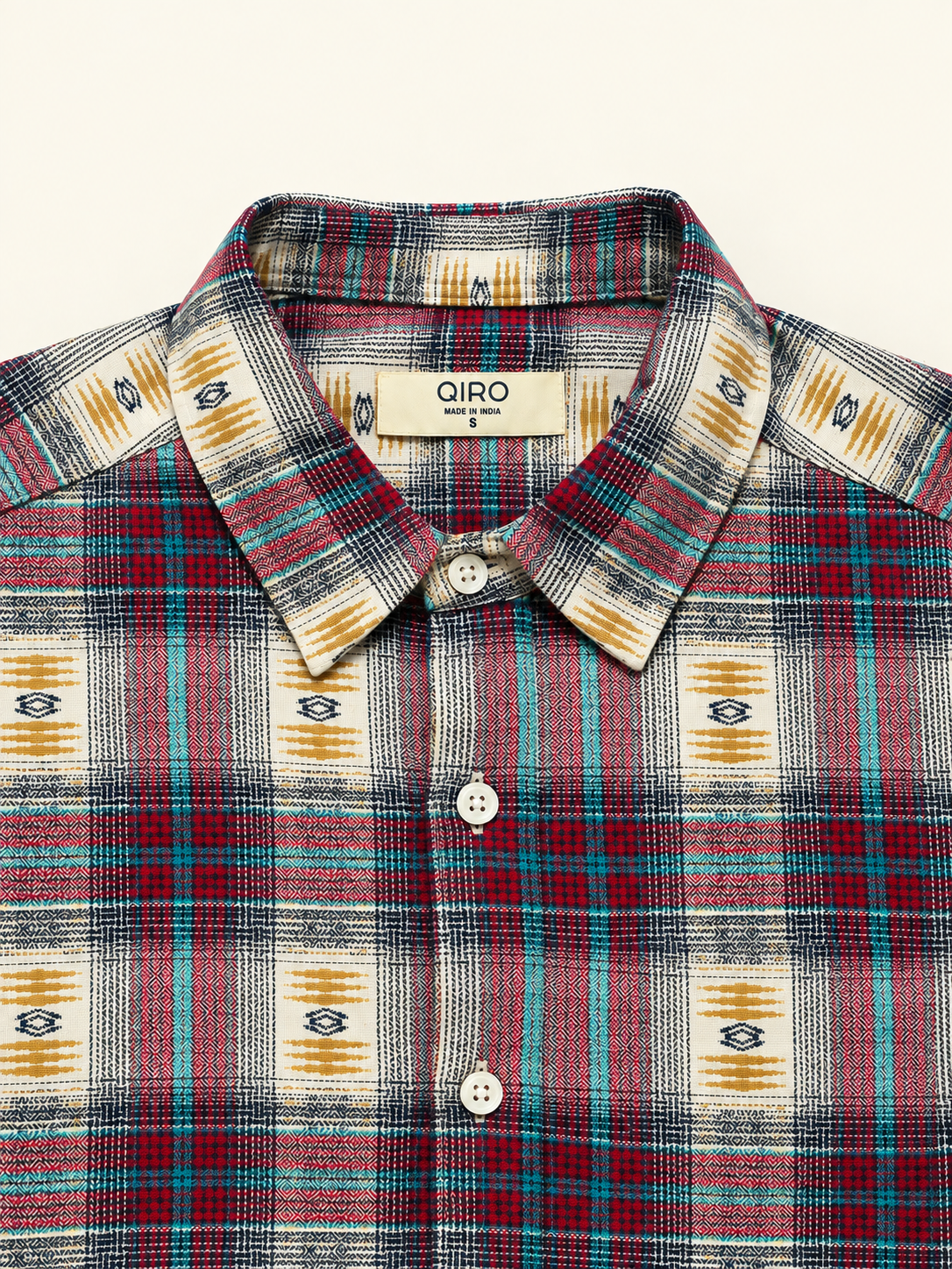 Men Multi Check & Motif Shirt