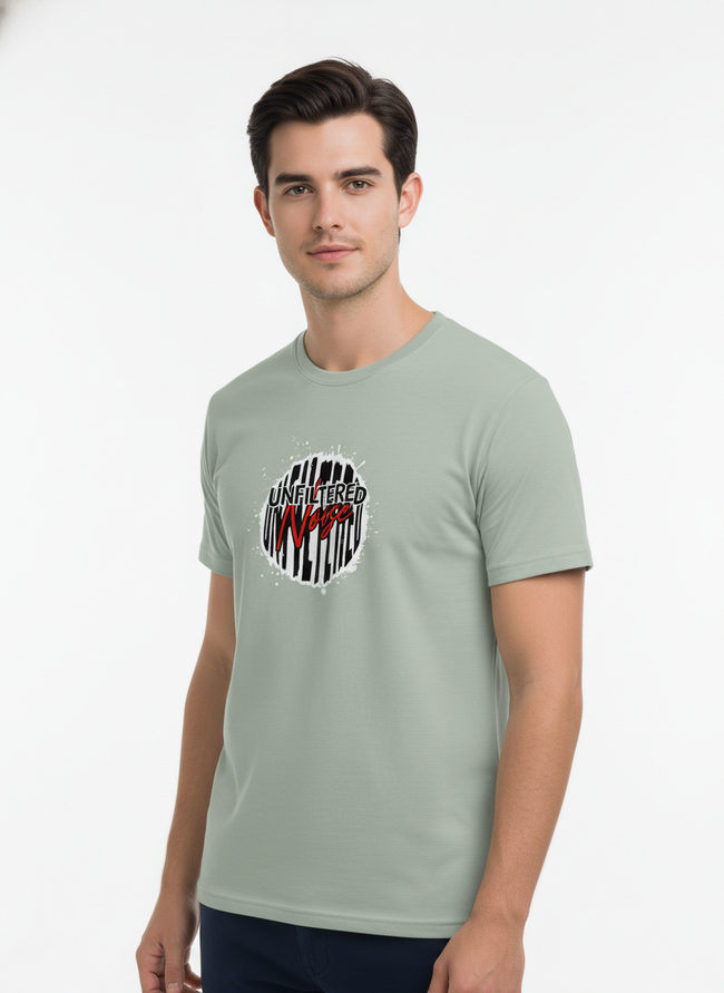Men Regular Pure Cotton Printed T-Shirt