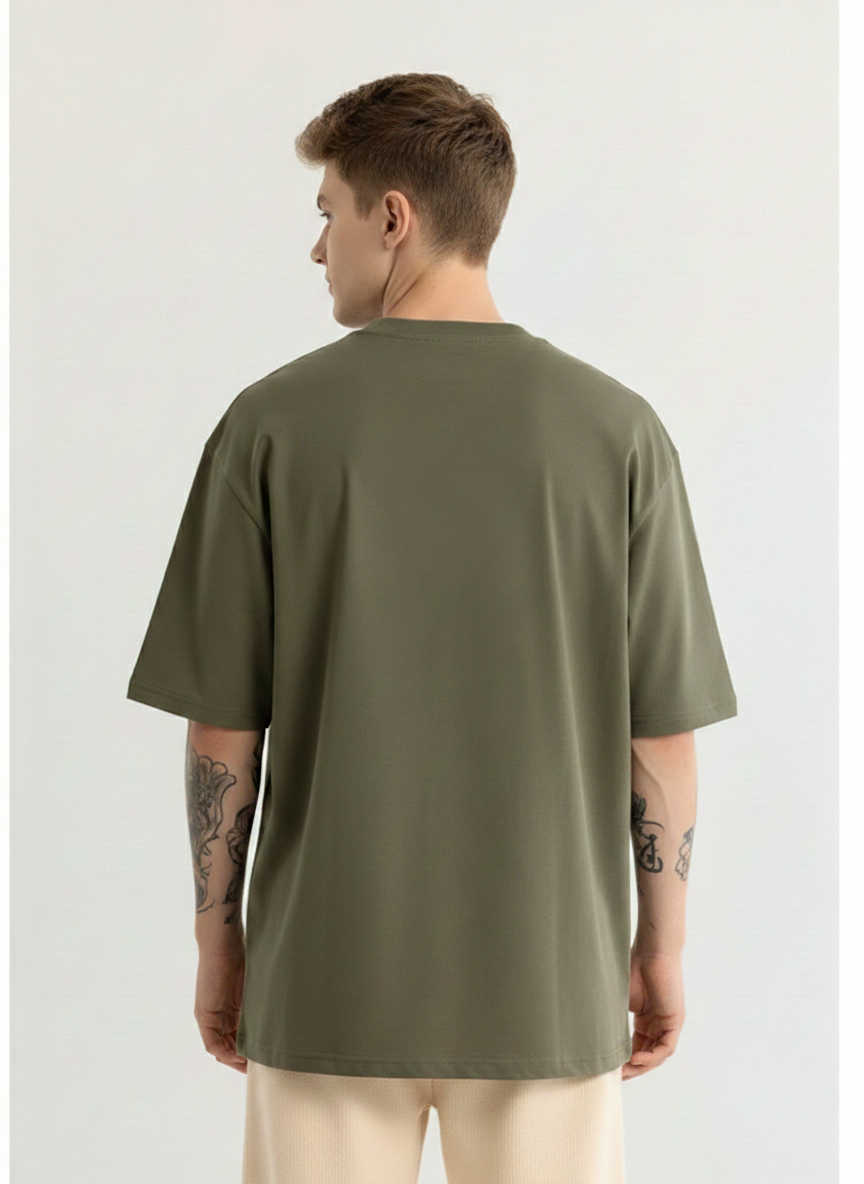 Men Oversized Cotton Printed T-Shirt