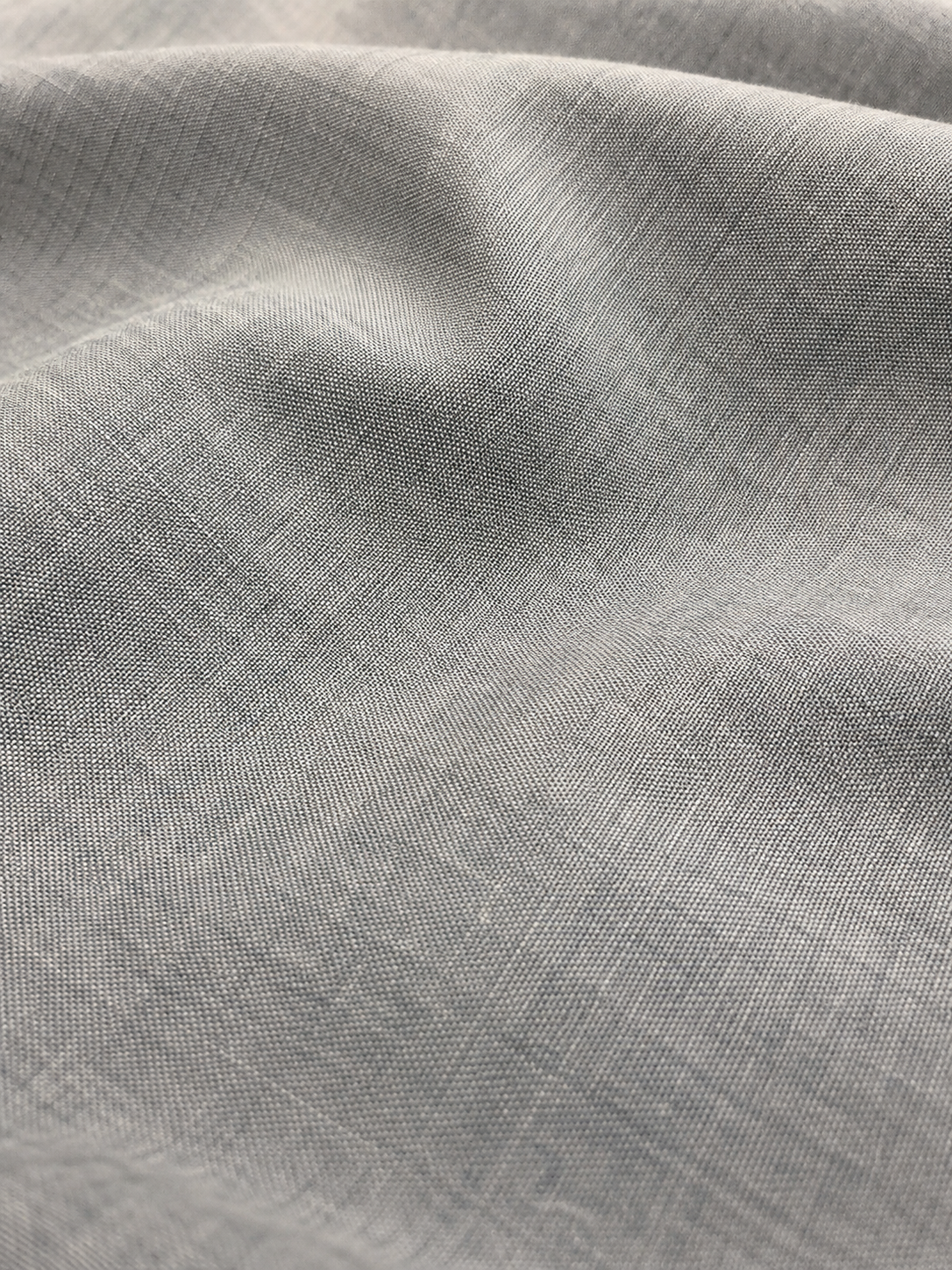 Men Melange Grey Oxford Shirt