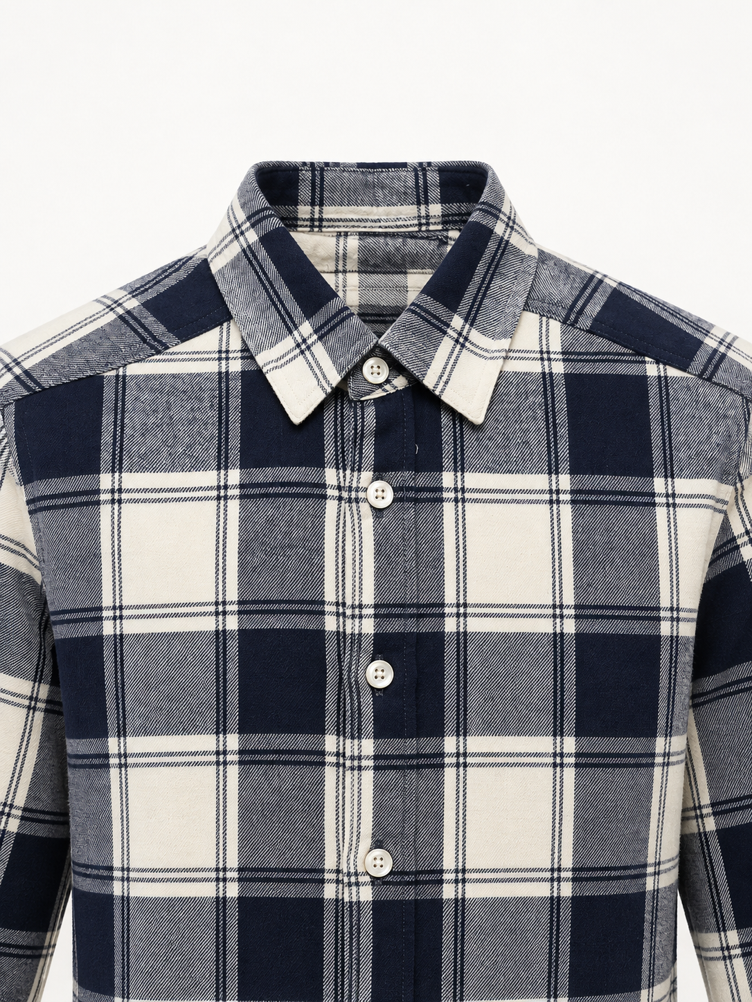 Men Blue Checked Shirt