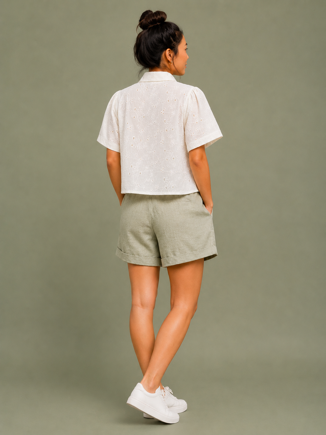 Women White Modern Shirt