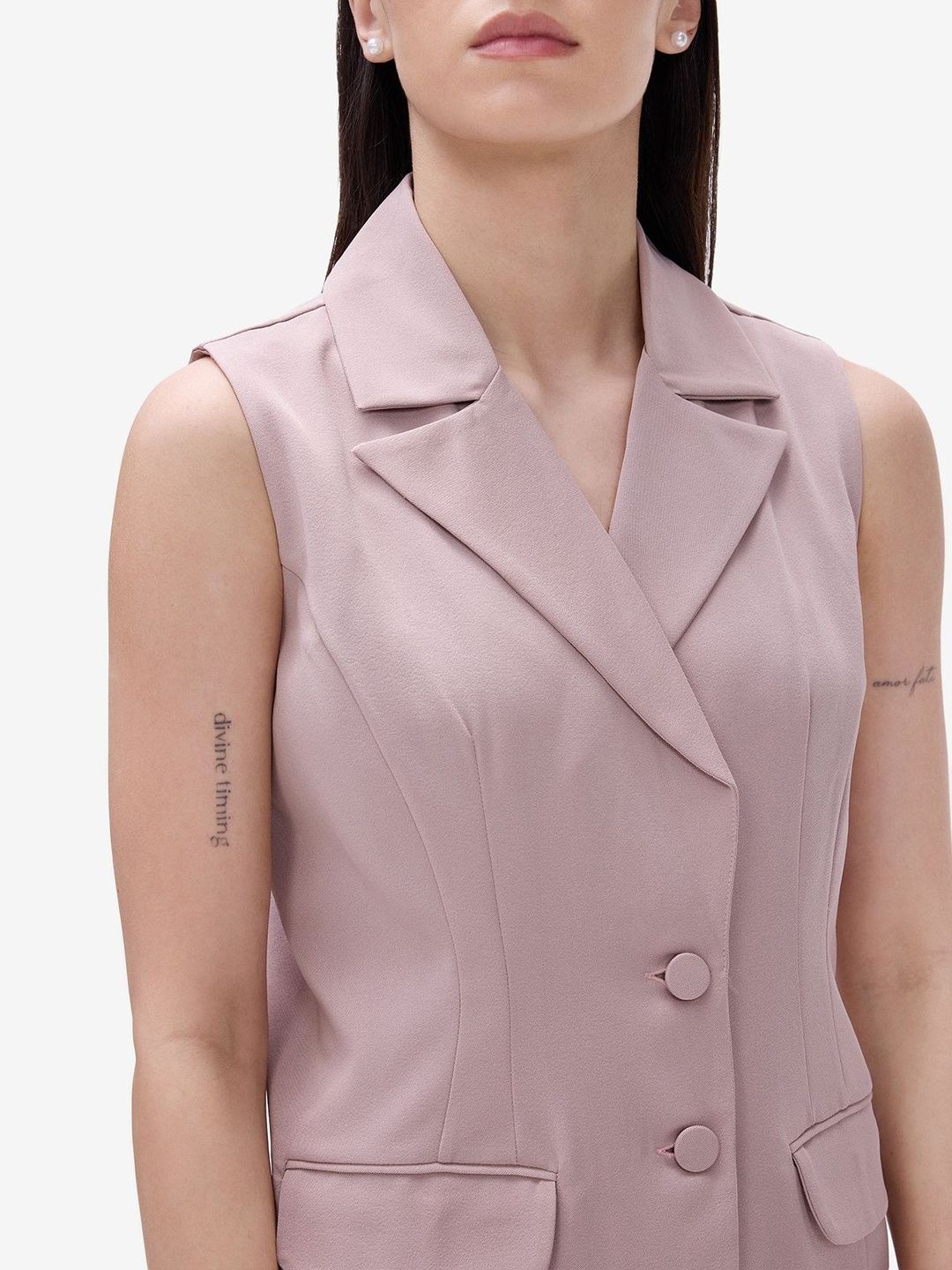 Women Peach Blazer