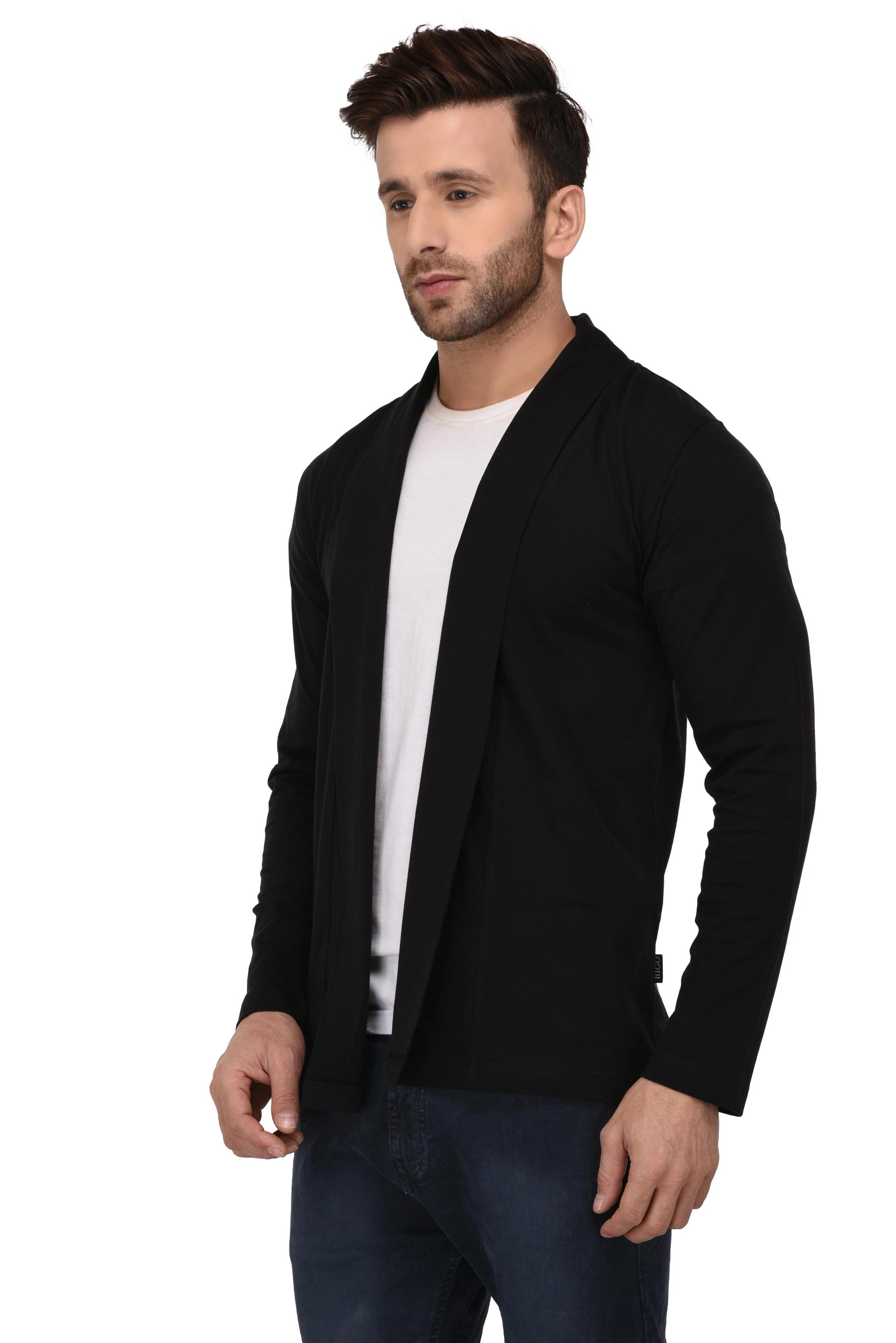 Men Open Cardigan Full Sleeve Shrug