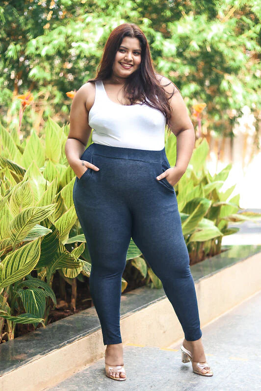Women Navy Indigo Jeggings