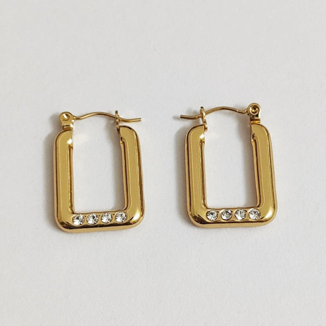 Gold Pin Earring