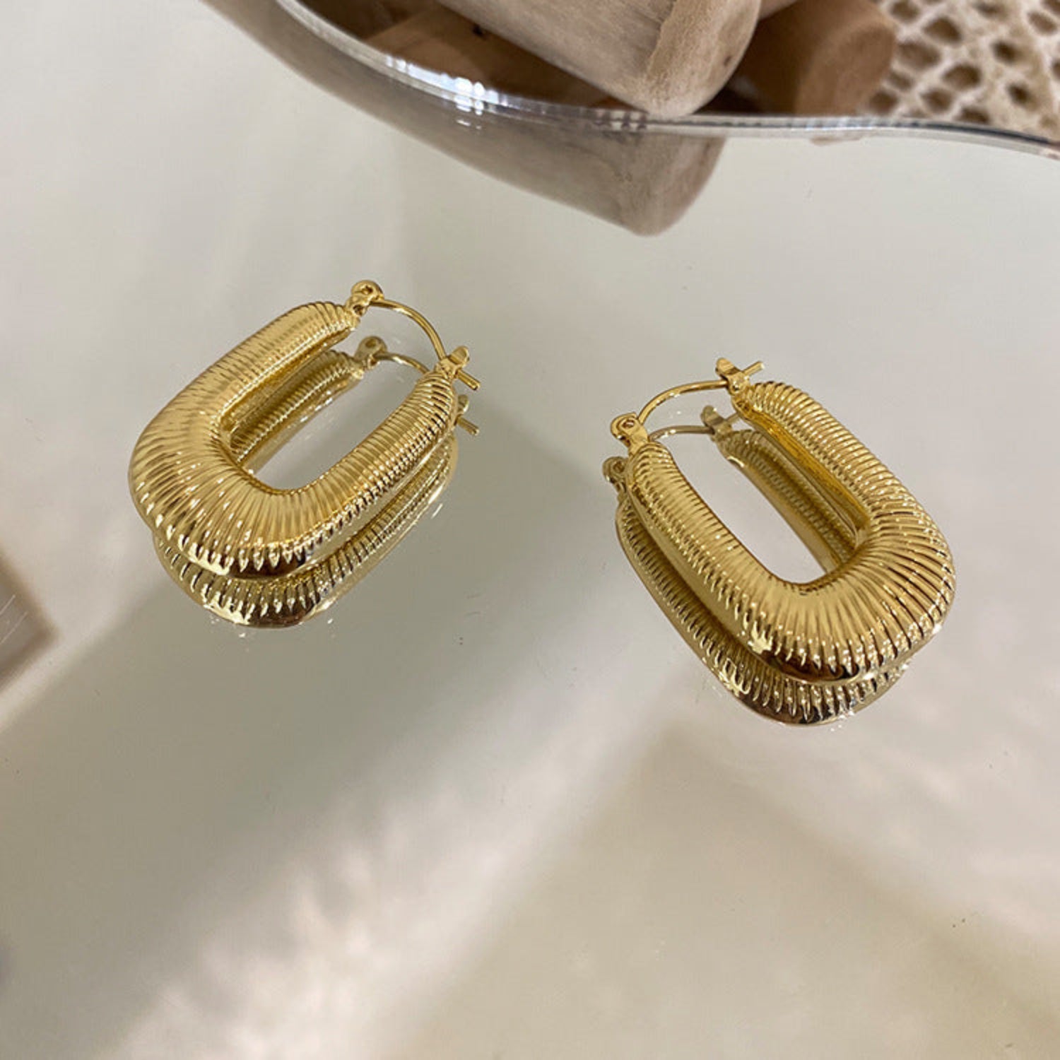 Gold Artificial Earring