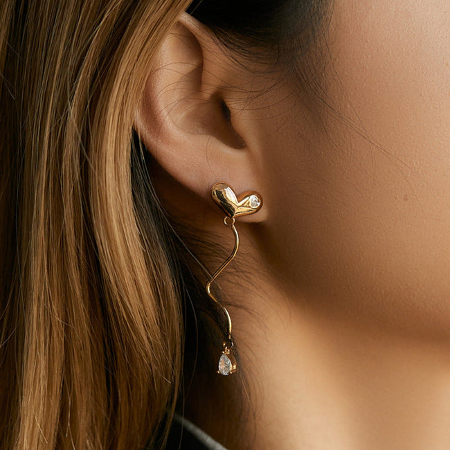 Gold Artificial Earring