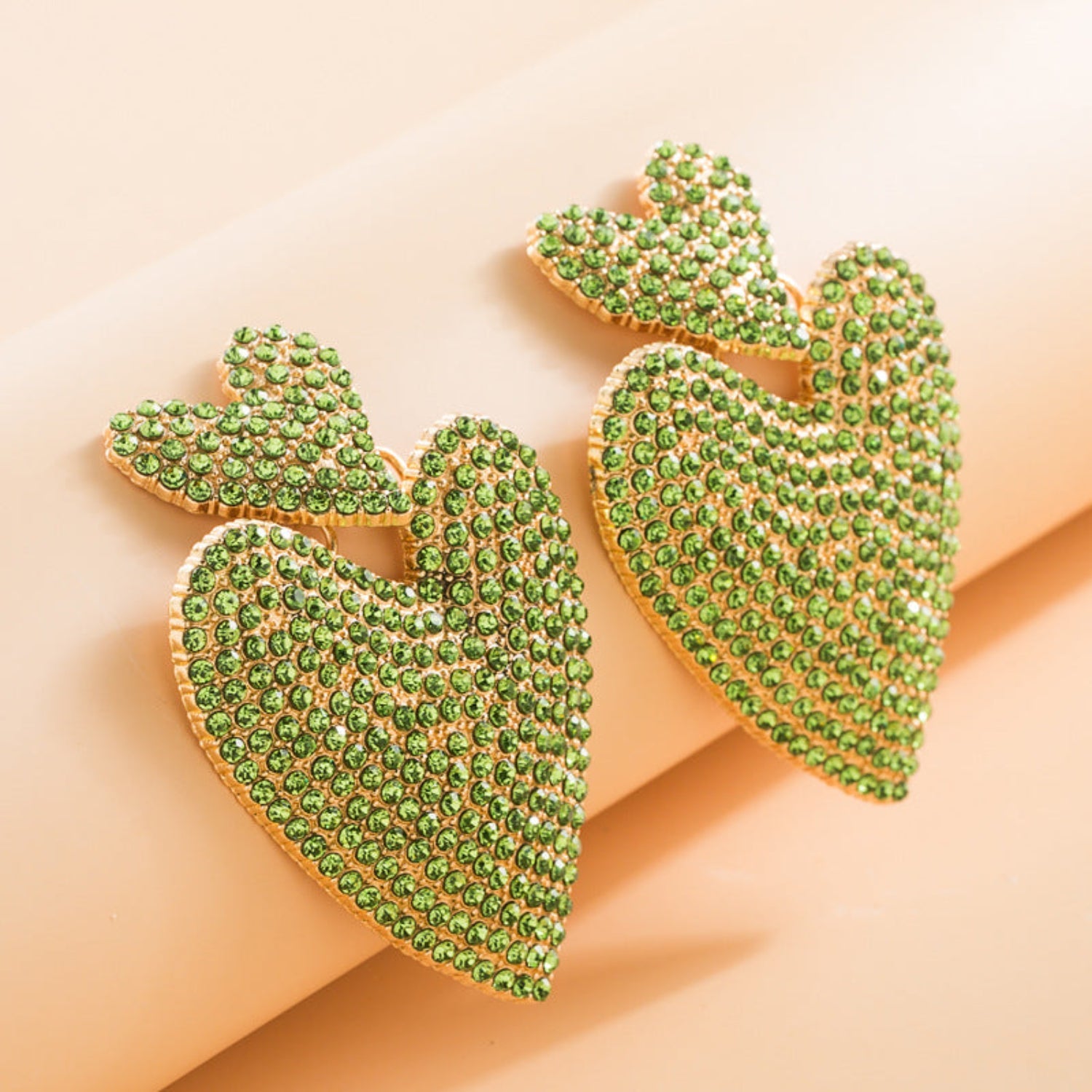 Green & White Pin Earring