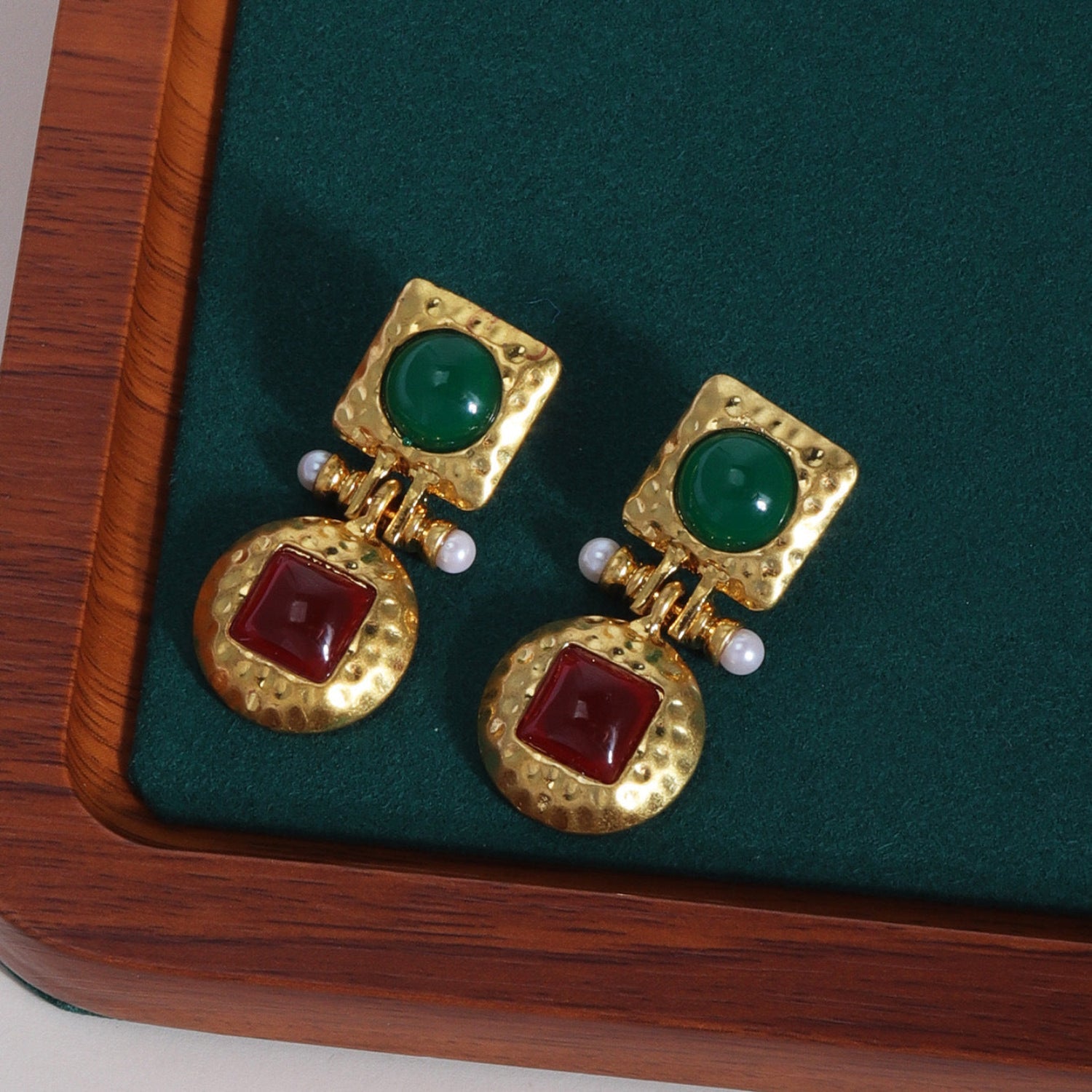 Abalone Shell Multicolor Pearl Pin Earring